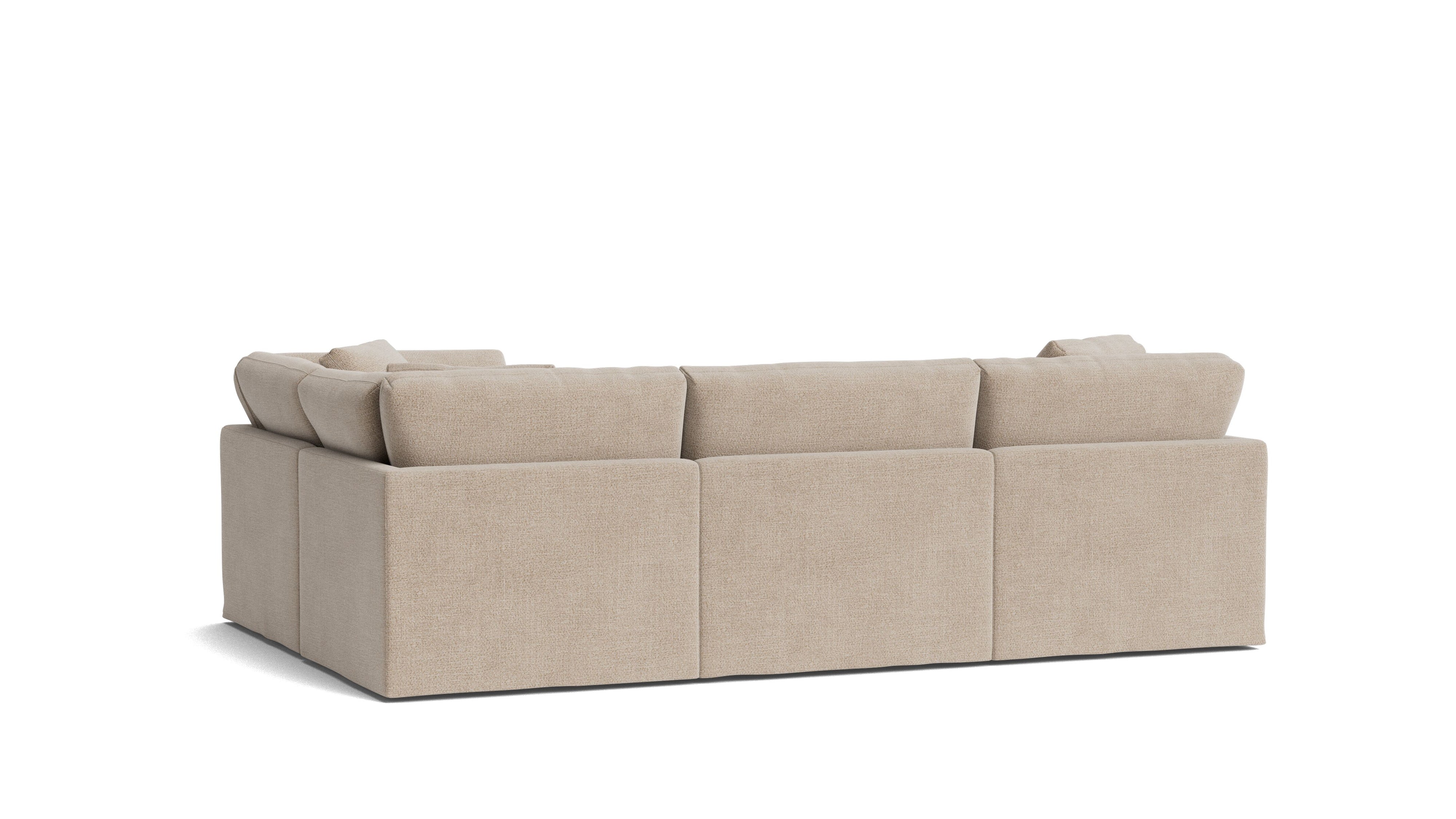 Get Together™ 4 - Piece Modular Sectional Closed, Standard, Champagne - Sundays CompanySEC-YJ-043-041