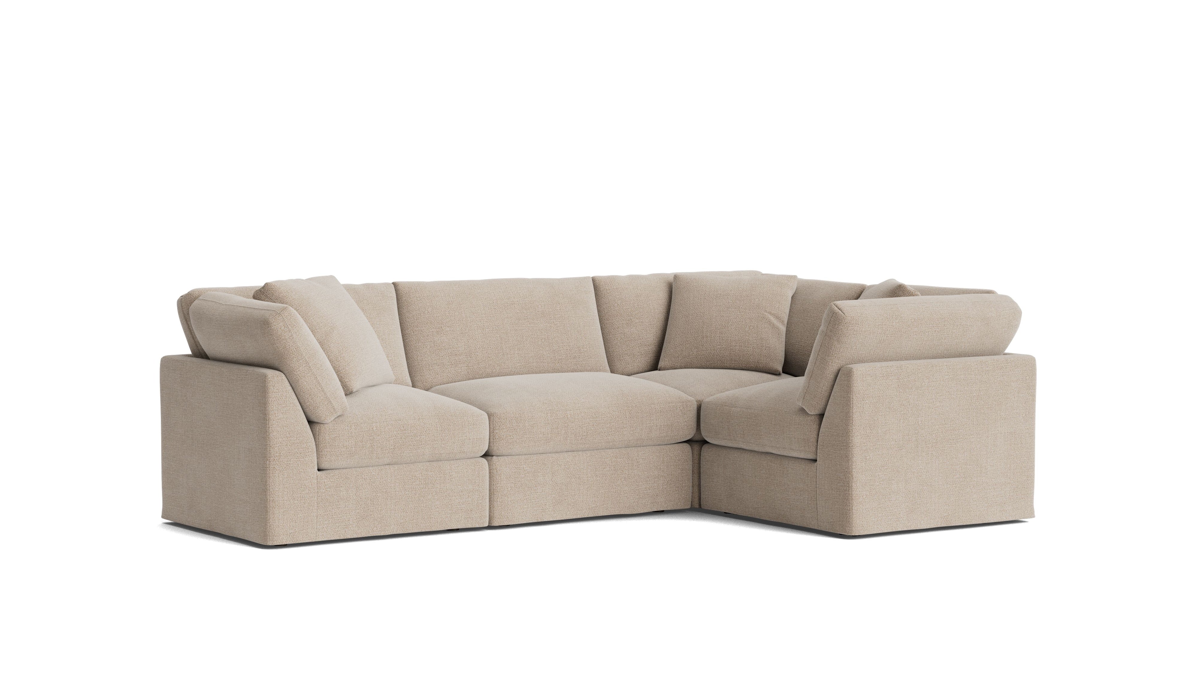Get Together™ 4 - Piece Modular Sectional Closed, Standard, Champagne - Sundays CompanySEC-YJ-043-041