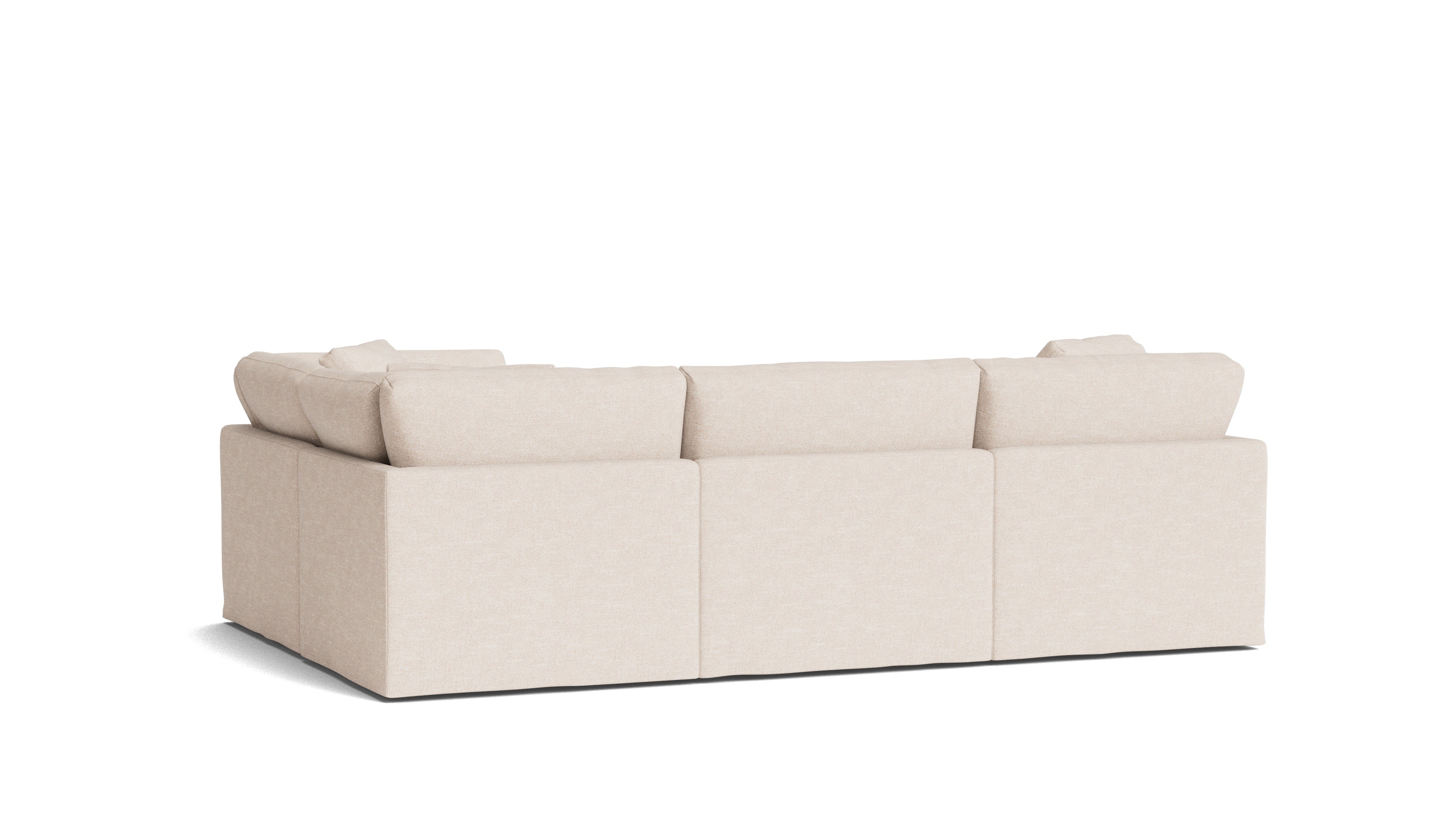 Get Together™ 4-Piece Modular Sectional Closed, Standard, Sunbeam
