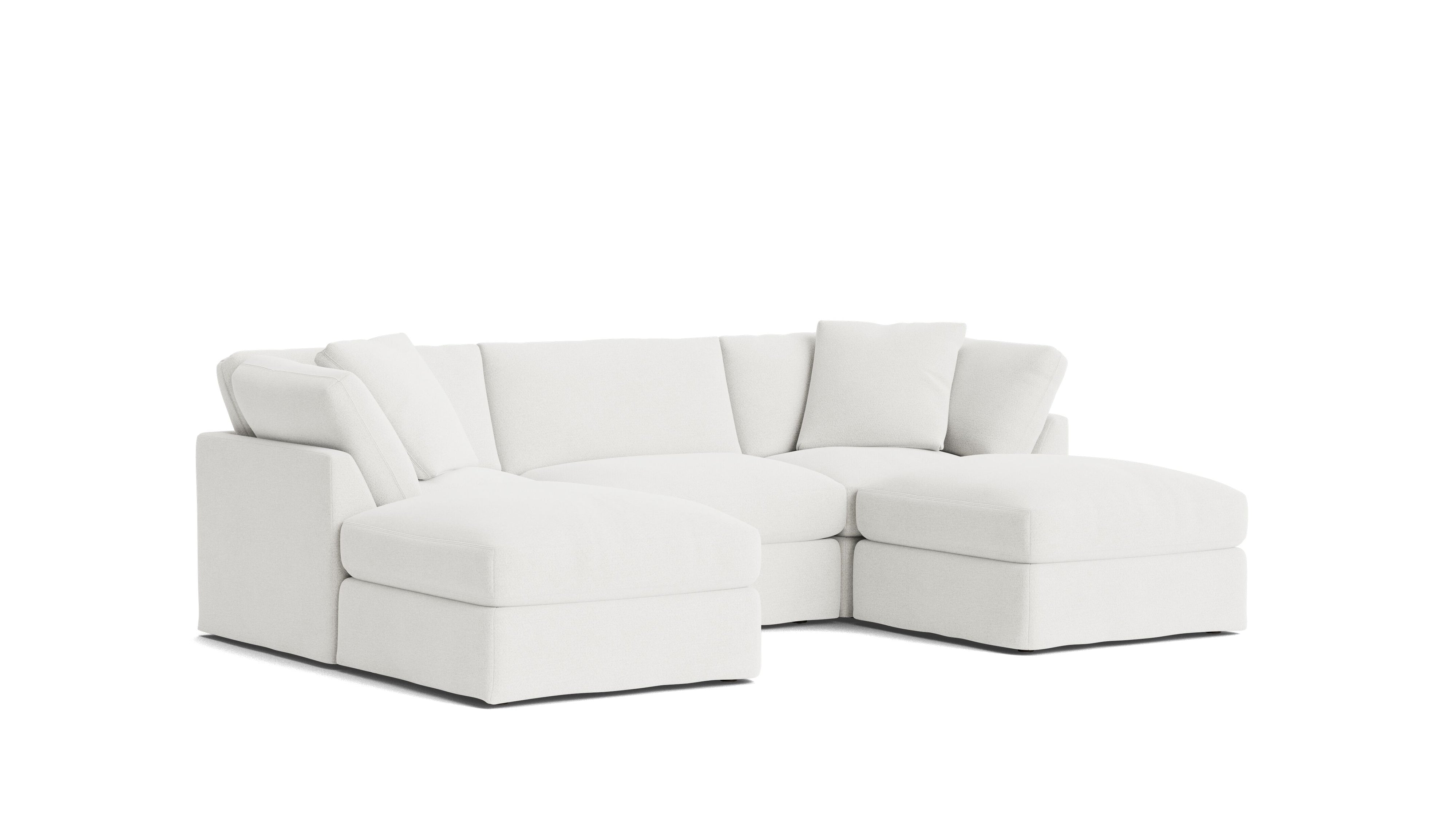 Get Together™ 5 - Piece Modular U - Shaped Sectional, Standard, Sea Salt - Sundays CompanySEC-YJ-044-002