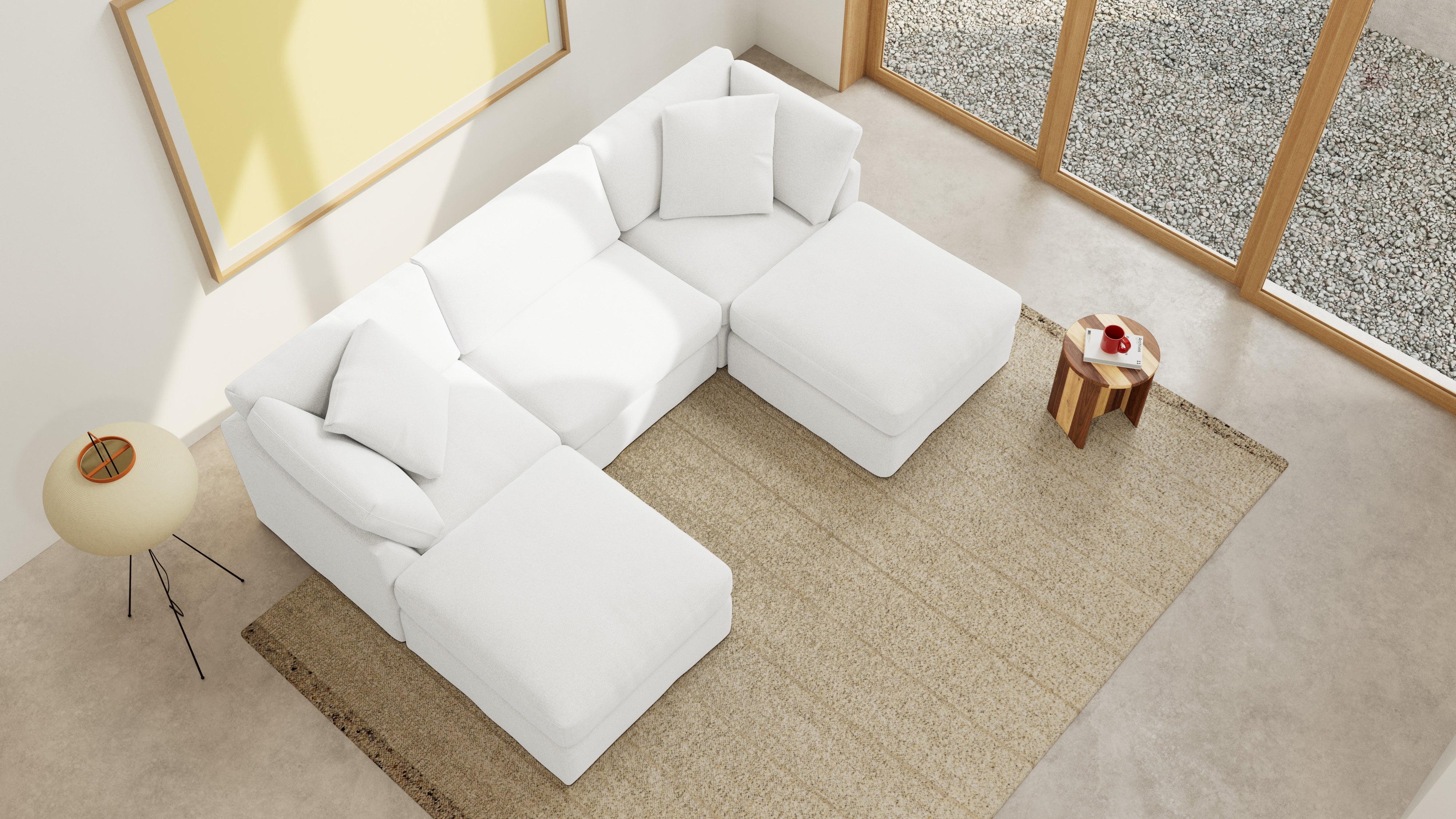 Get Together™ 5-Piece Modular U-Shaped Sectional, Standard, Sea Salt