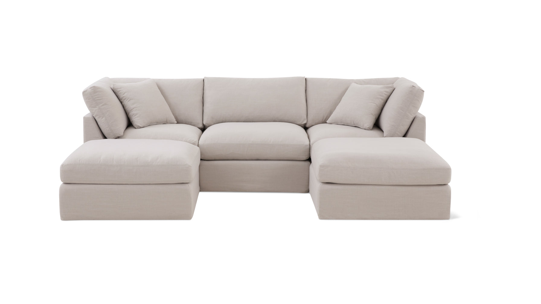 Get Together™ 5-Piece Modular U-Shaped Sectional, Standard, Clay - Image 1