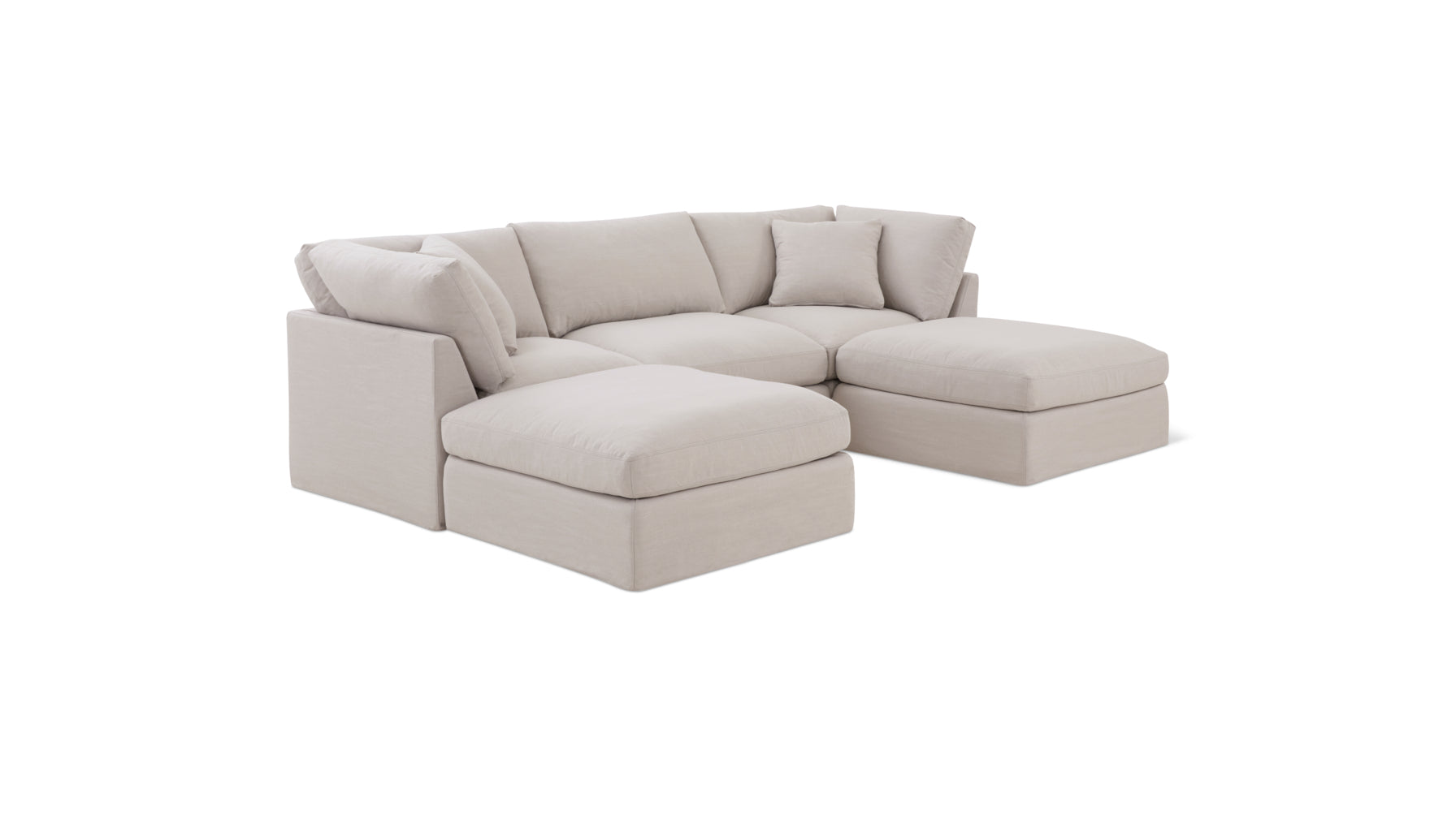 Get Together™ 5-Piece Modular U-Shaped Sectional, Standard, Clay - Image 2