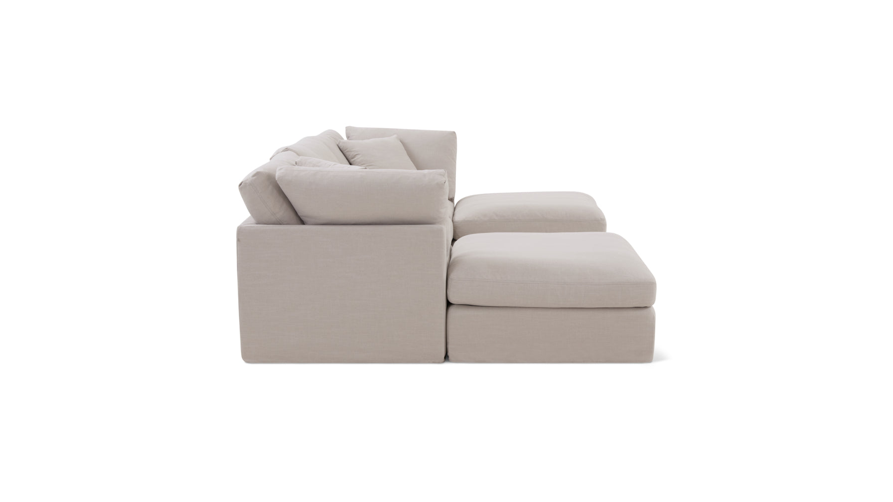 Get Together™ 5-Piece Modular U-Shaped Sectional, Standard, Clay - Image 6