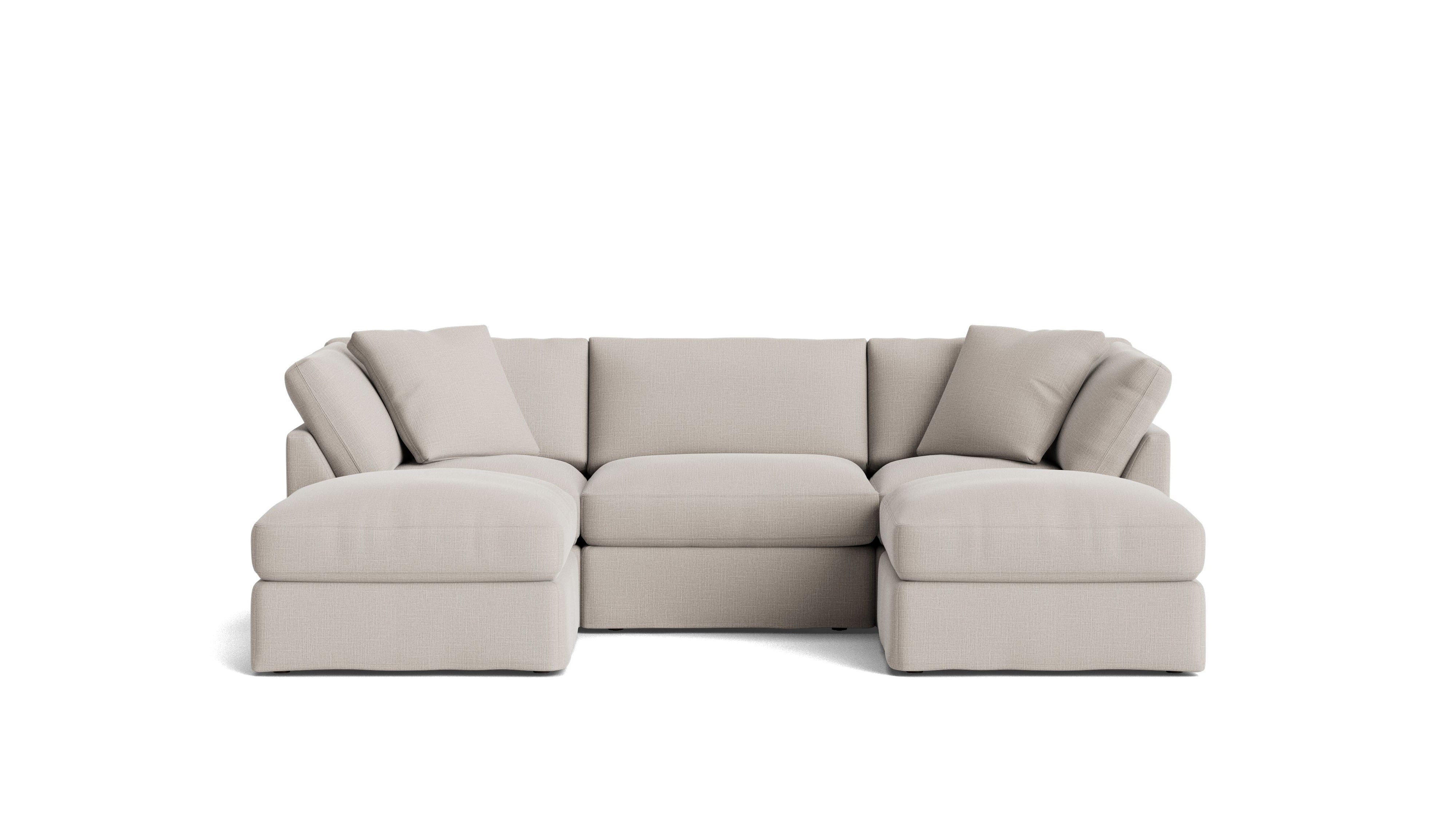 Get Together™ 5-Piece Modular U-Shaped Sectional, Standard, Clay