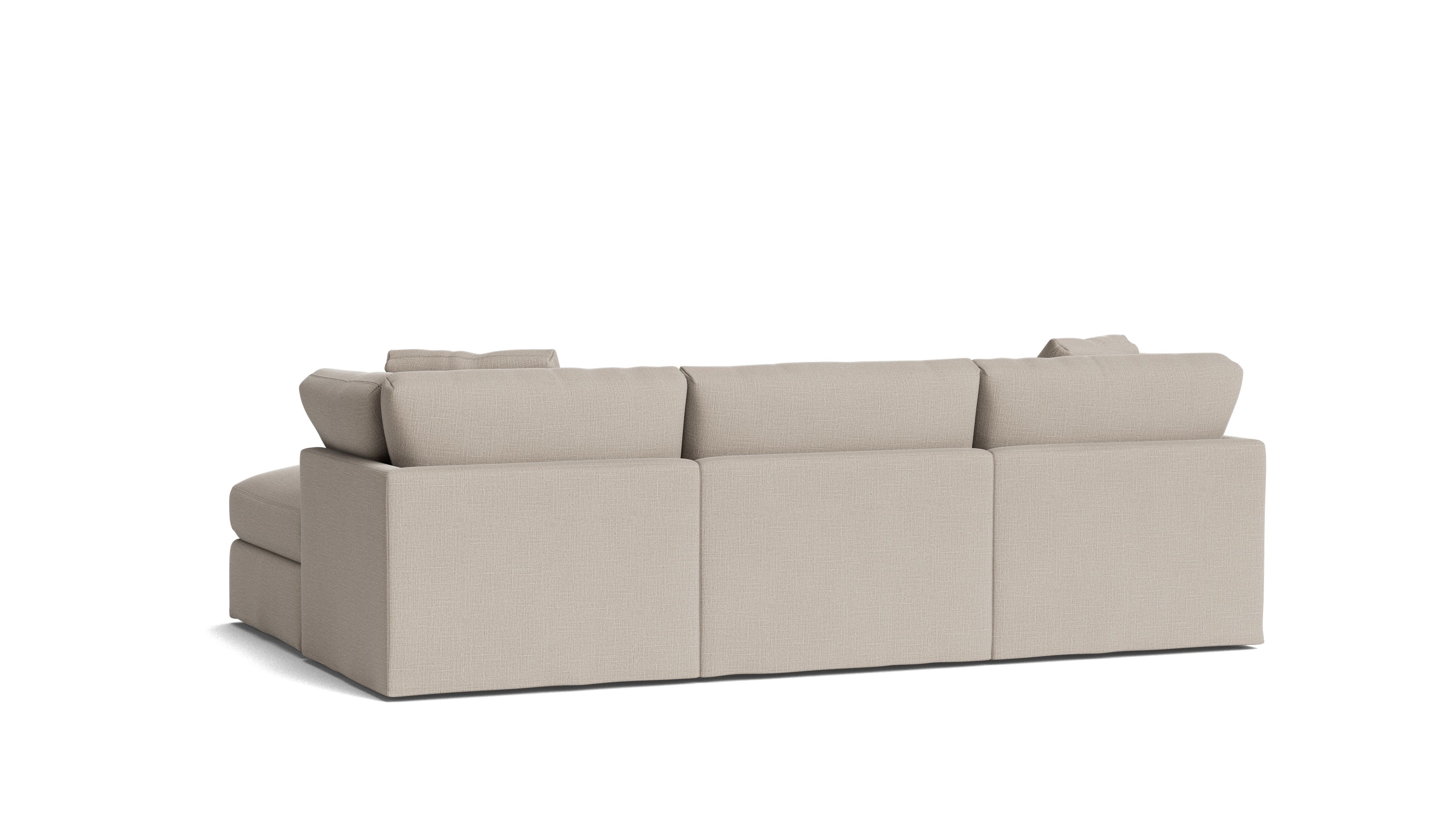 Get Together™ 5 - Piece Modular U - Shaped Sectional, Standard, Light Pebble - Sundays CompanySEC-YJ-044-029
