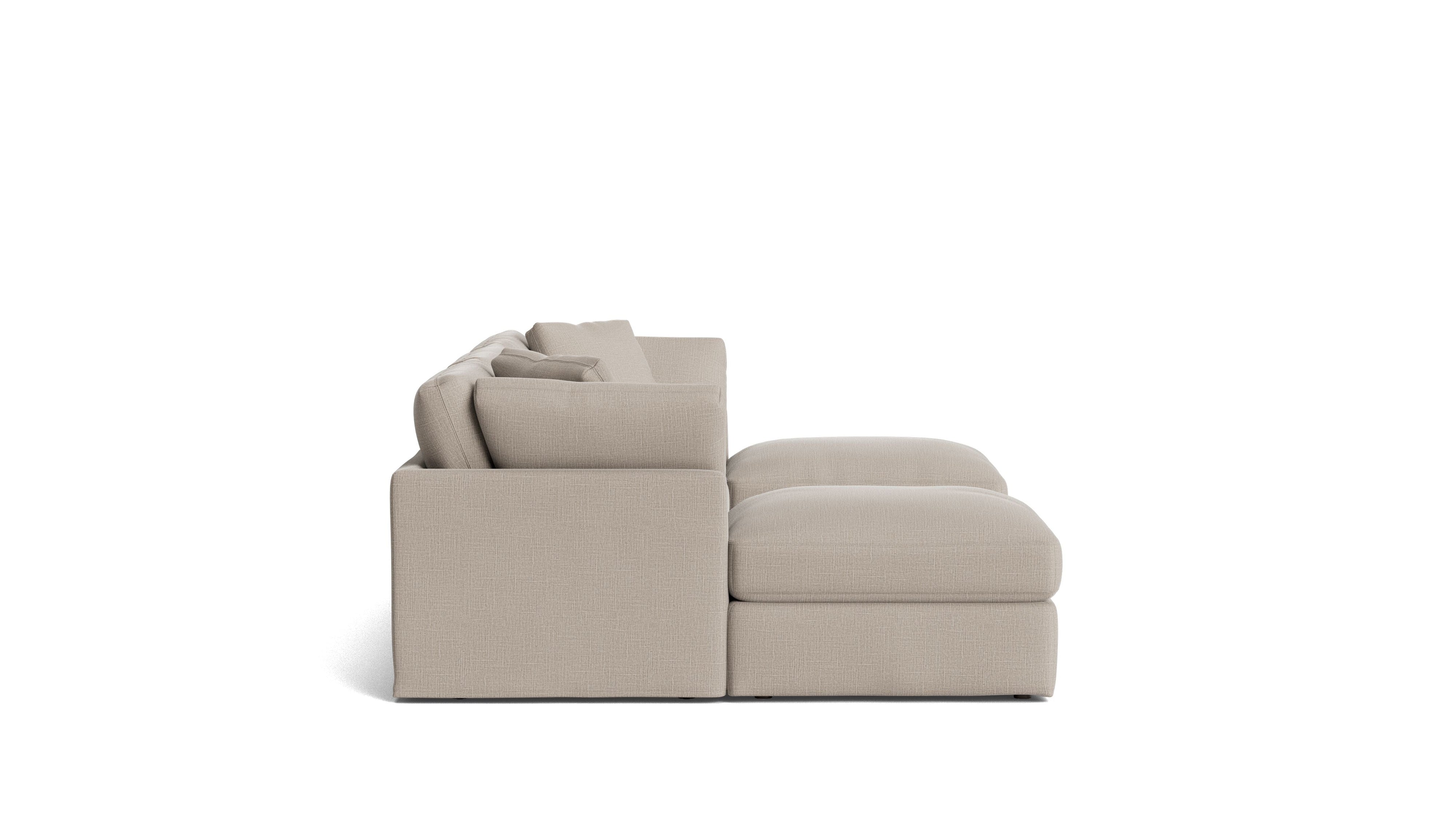 Get Together™ 5-Piece Modular U-Shaped Sectional, Standard, Light Pebble