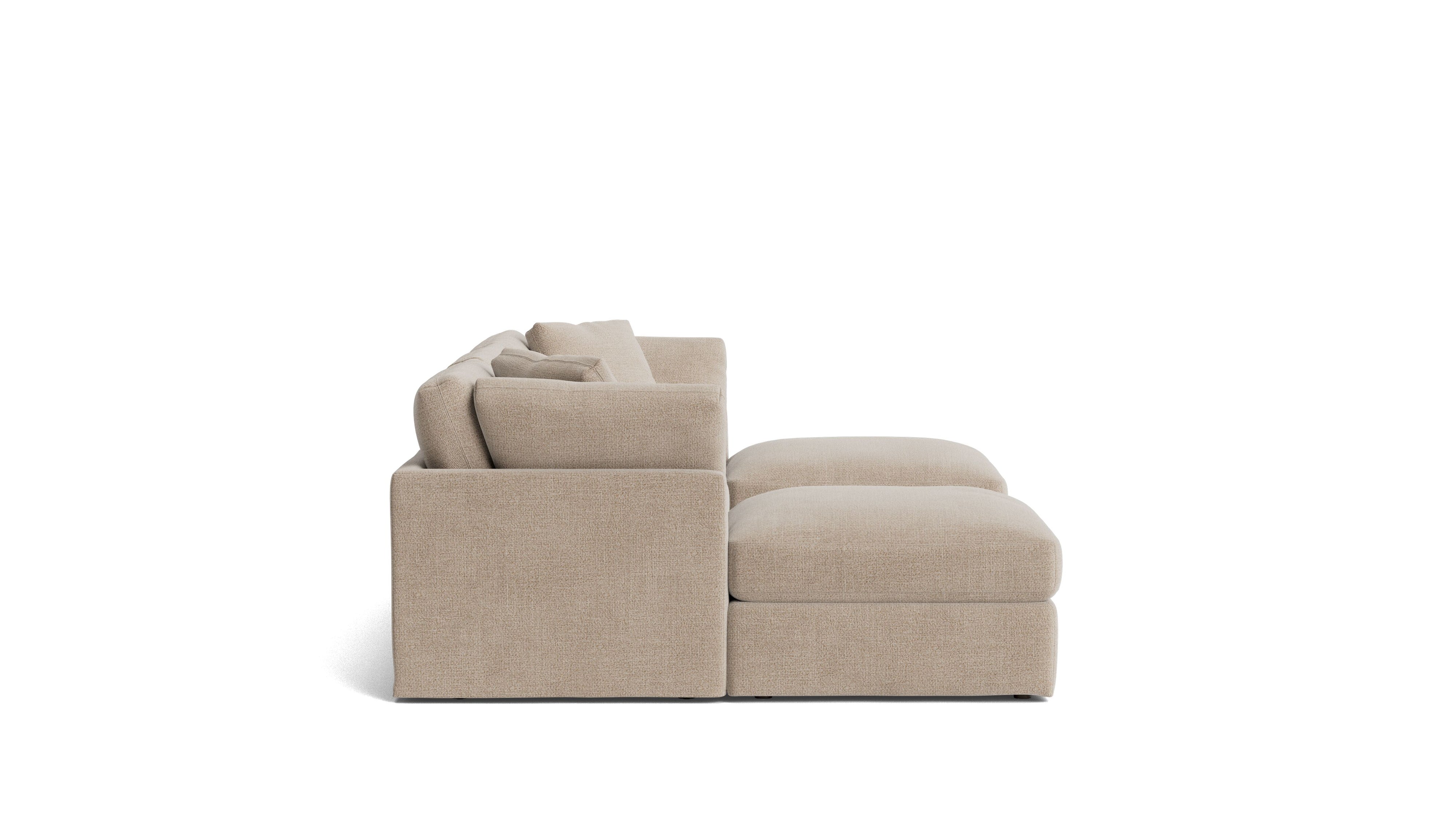 Get Together™ 5 - Piece Modular U - Shaped Sectional, Standard, Champagne - Sundays CompanySEC-YJ-044-041