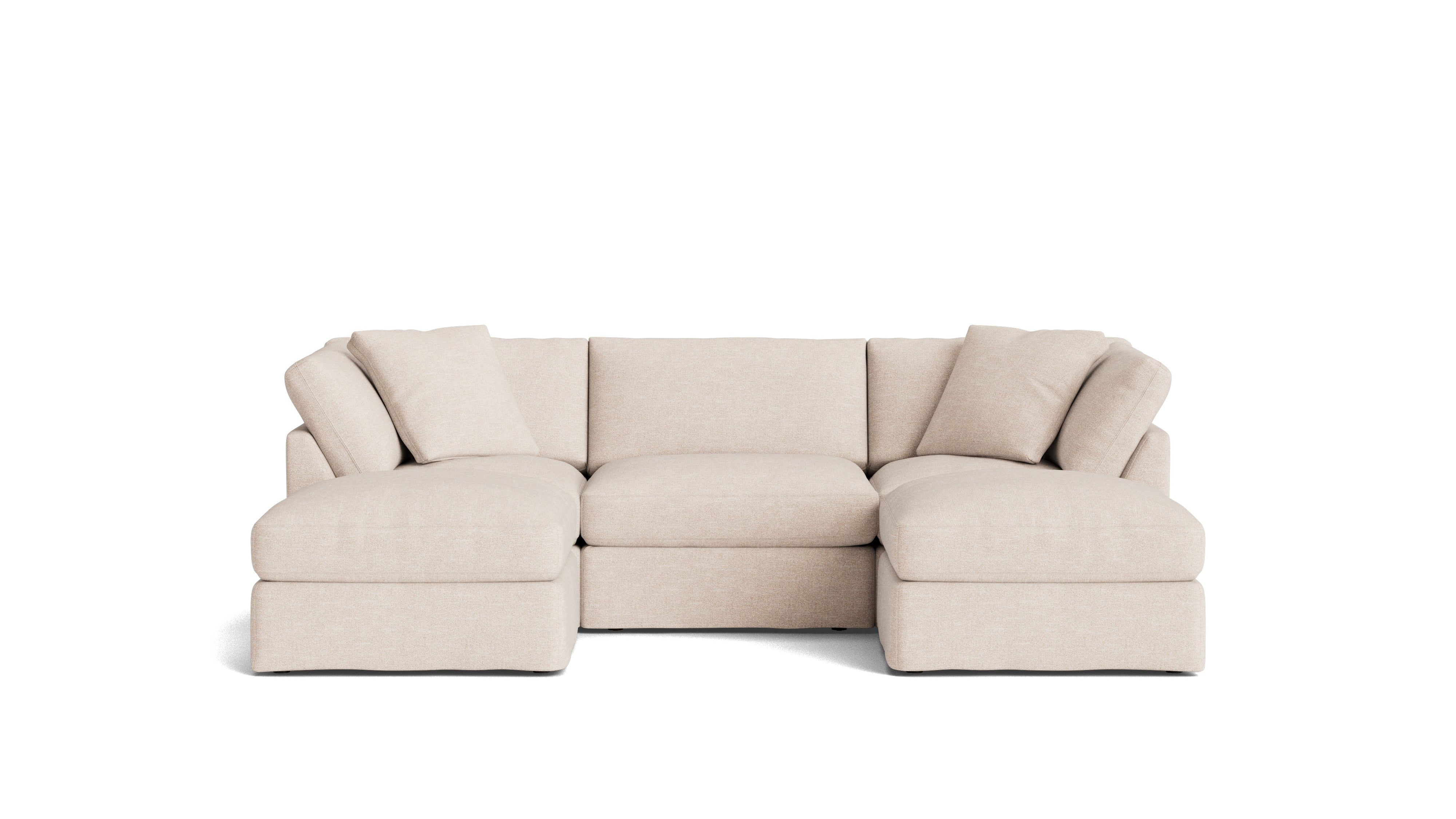 Get Together™ 5-Piece Modular U-Shaped Sectional, Standard, Sunbeam