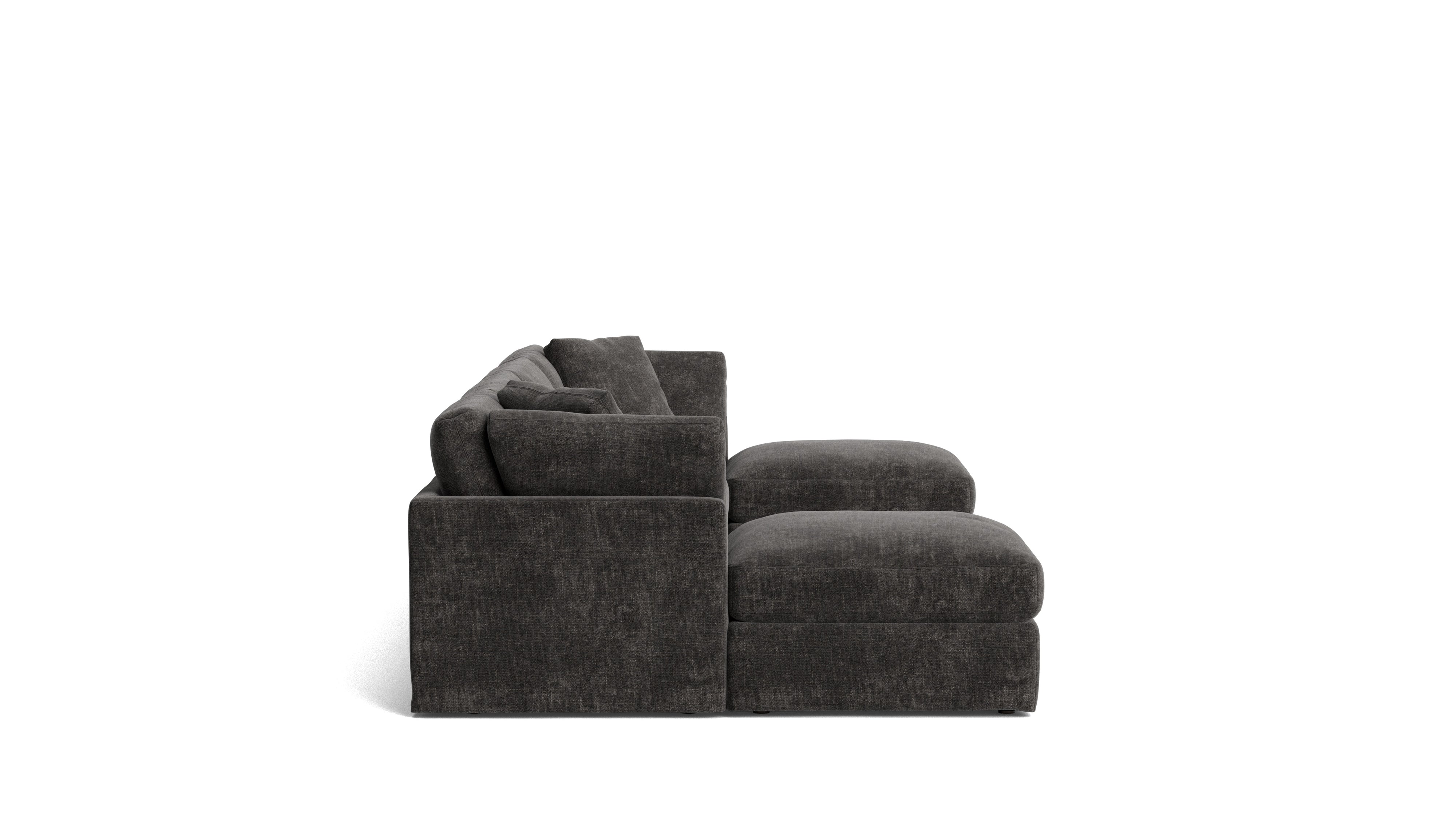 Get Together™ 6 - Piece Modular U - Shaped Sectional, Standard, Truffle - Sundays CompanySEC-YJ-045-003