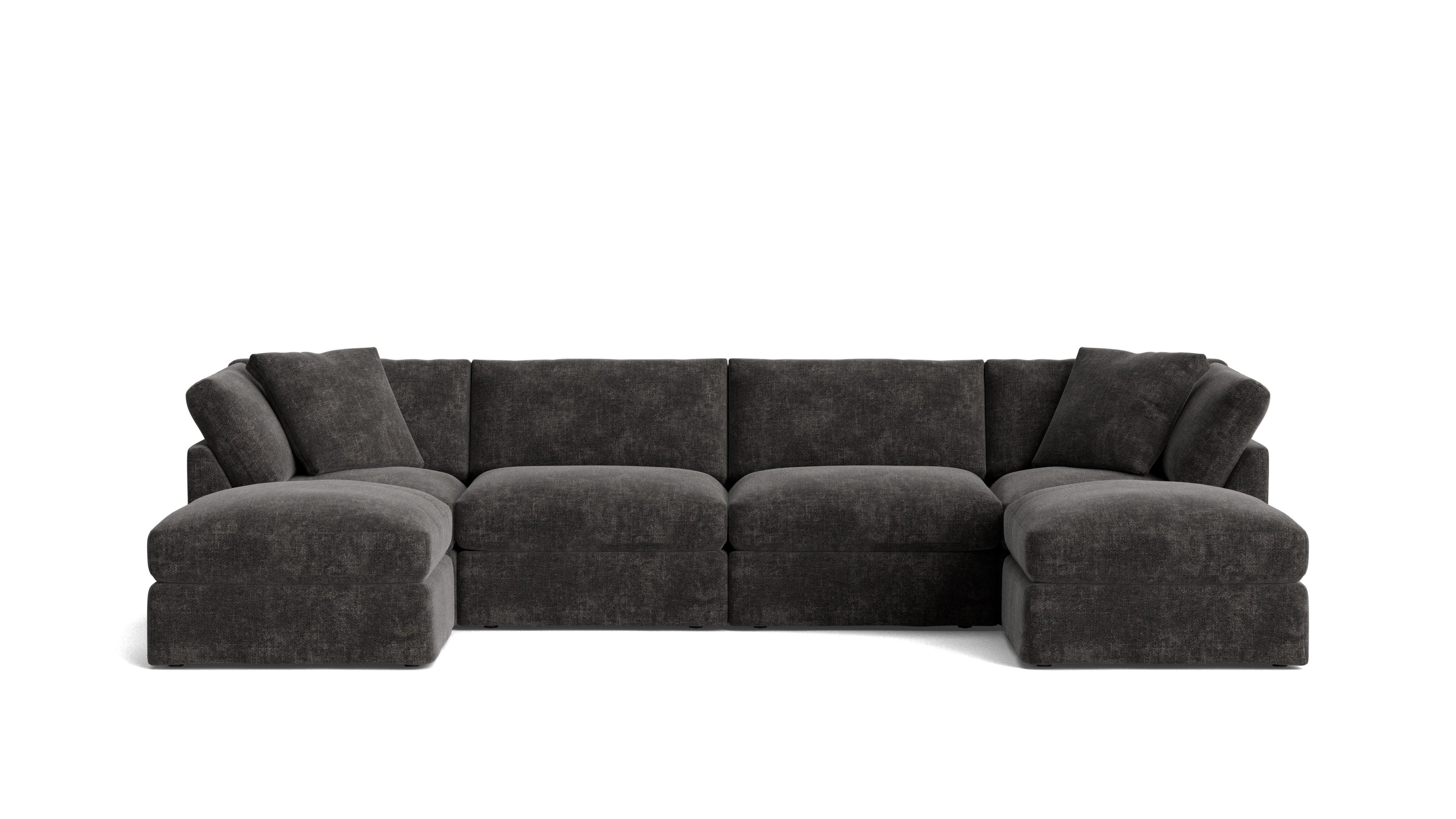 Get Together™ 6-Piece Modular U-Shaped Sectional, Standard, Truffle
