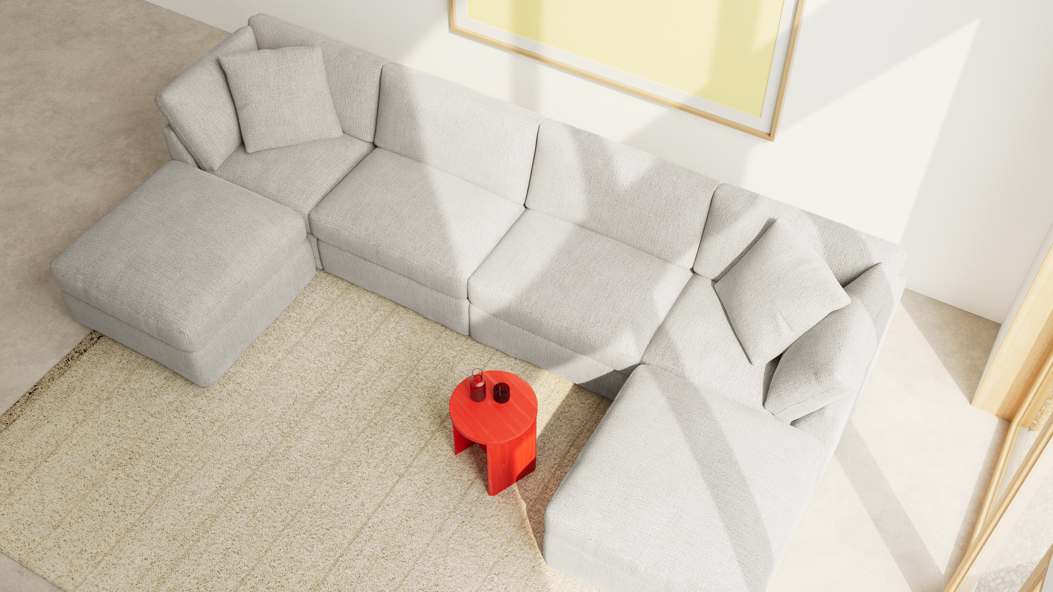 Get Together™ 6-Piece Modular U-Shaped Sectional, Standard, Oatmeal