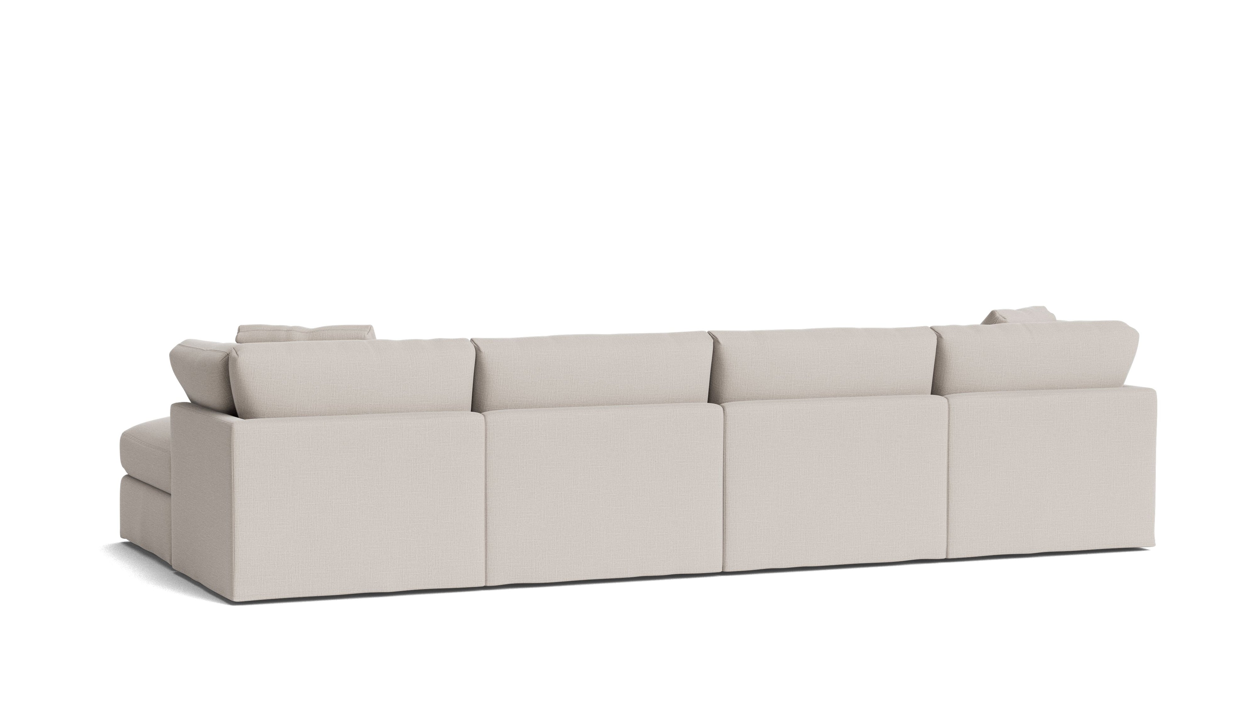 Get Together™ 6 - Piece Modular U - Shaped Sectional, Standard, Clay - Sundays CompanySEC-YJ-045-015