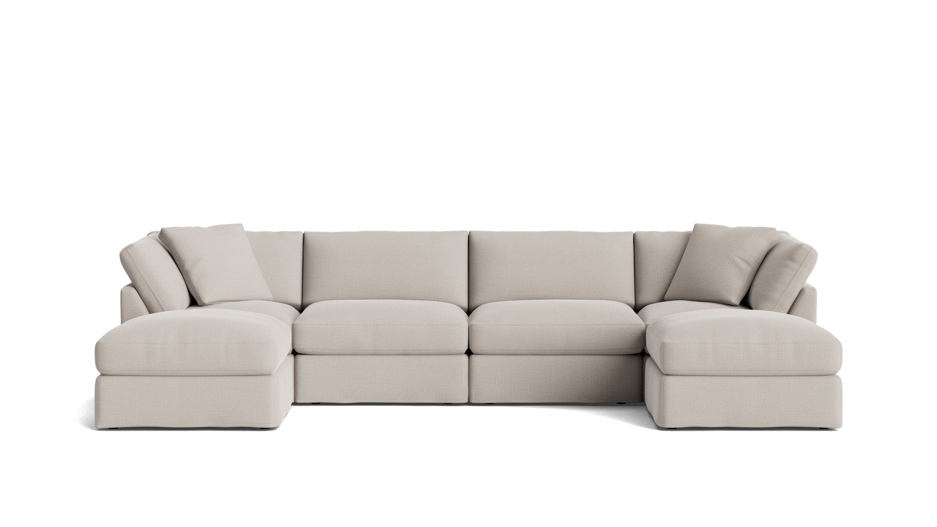 Get Together™ 6-Piece Modular U-Shaped Sectional, Standard, Clay_image