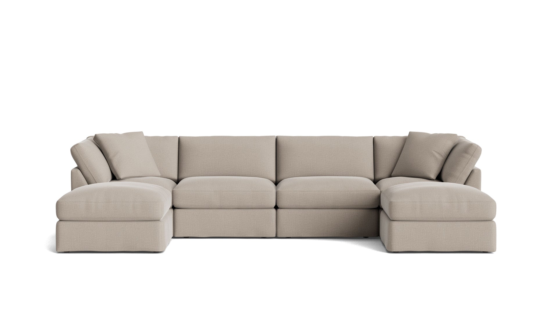 Get Together™ 6-Piece Modular U-Shaped Sectional, Standard, Light Pebble_image