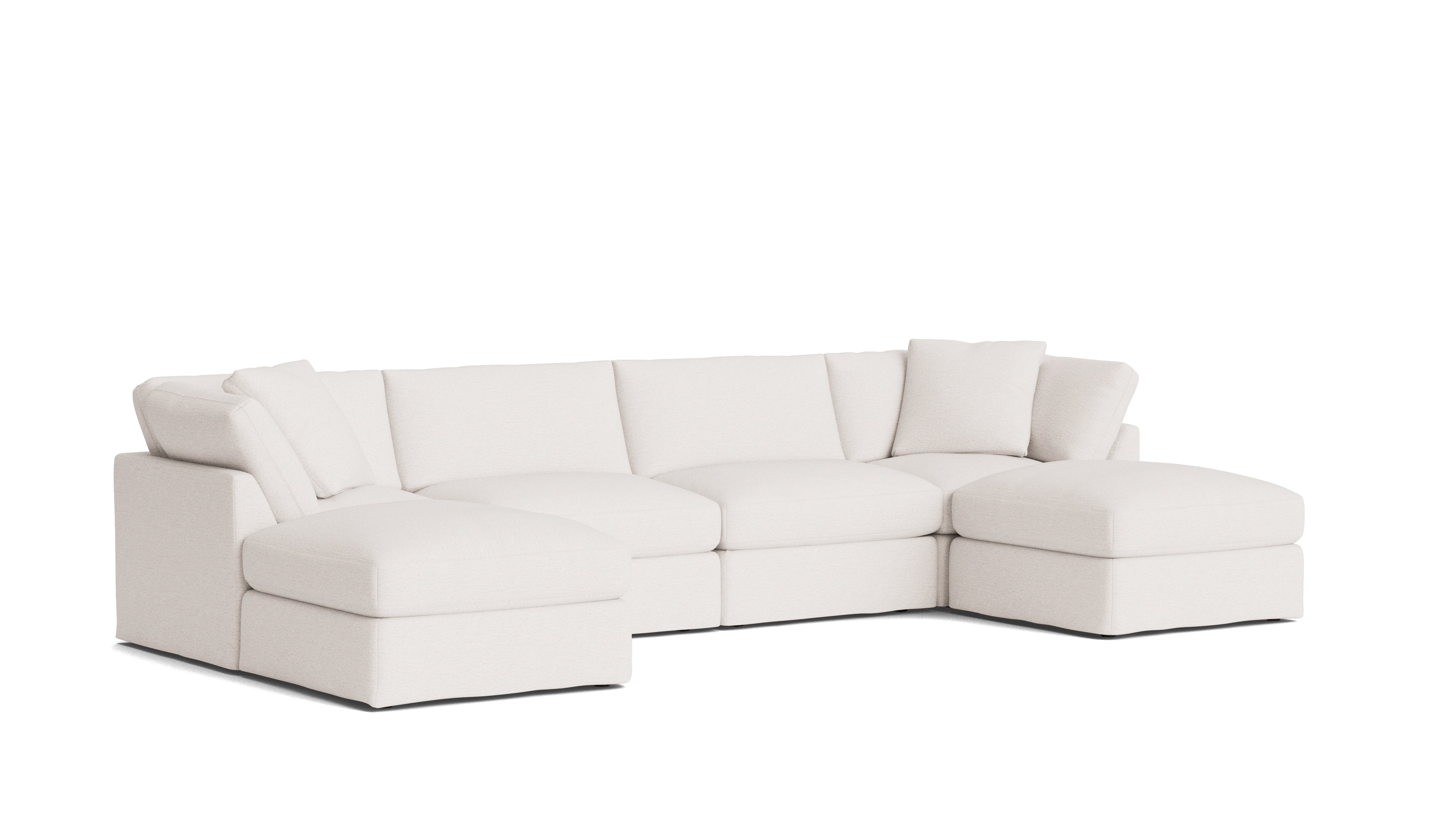 Get Together™ 6-Piece Modular U-Shaped Sectional, Standard, Nomad Snow