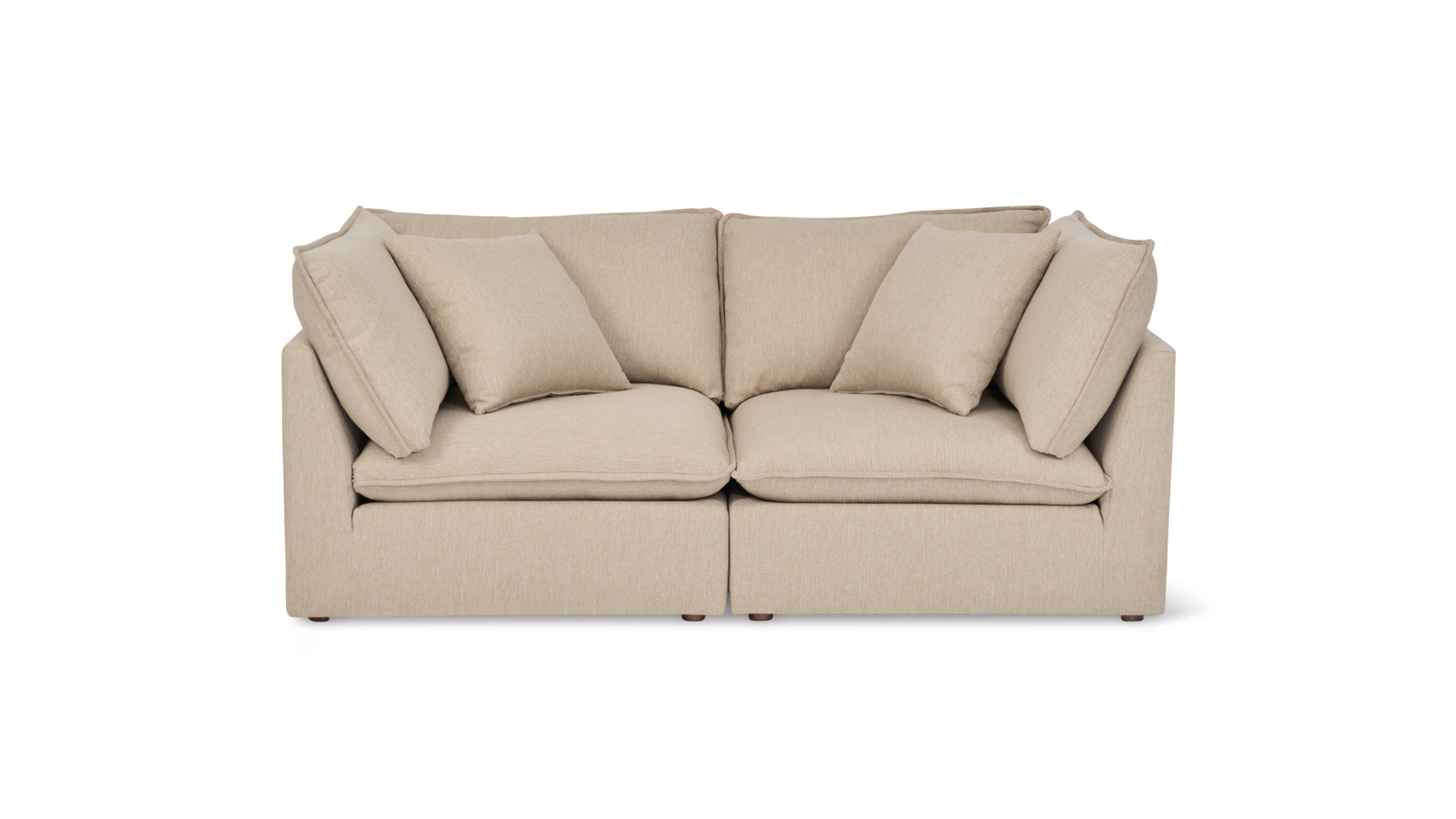 Chill Time 2-Piece Modular Sofa, Biscuit - Image 1