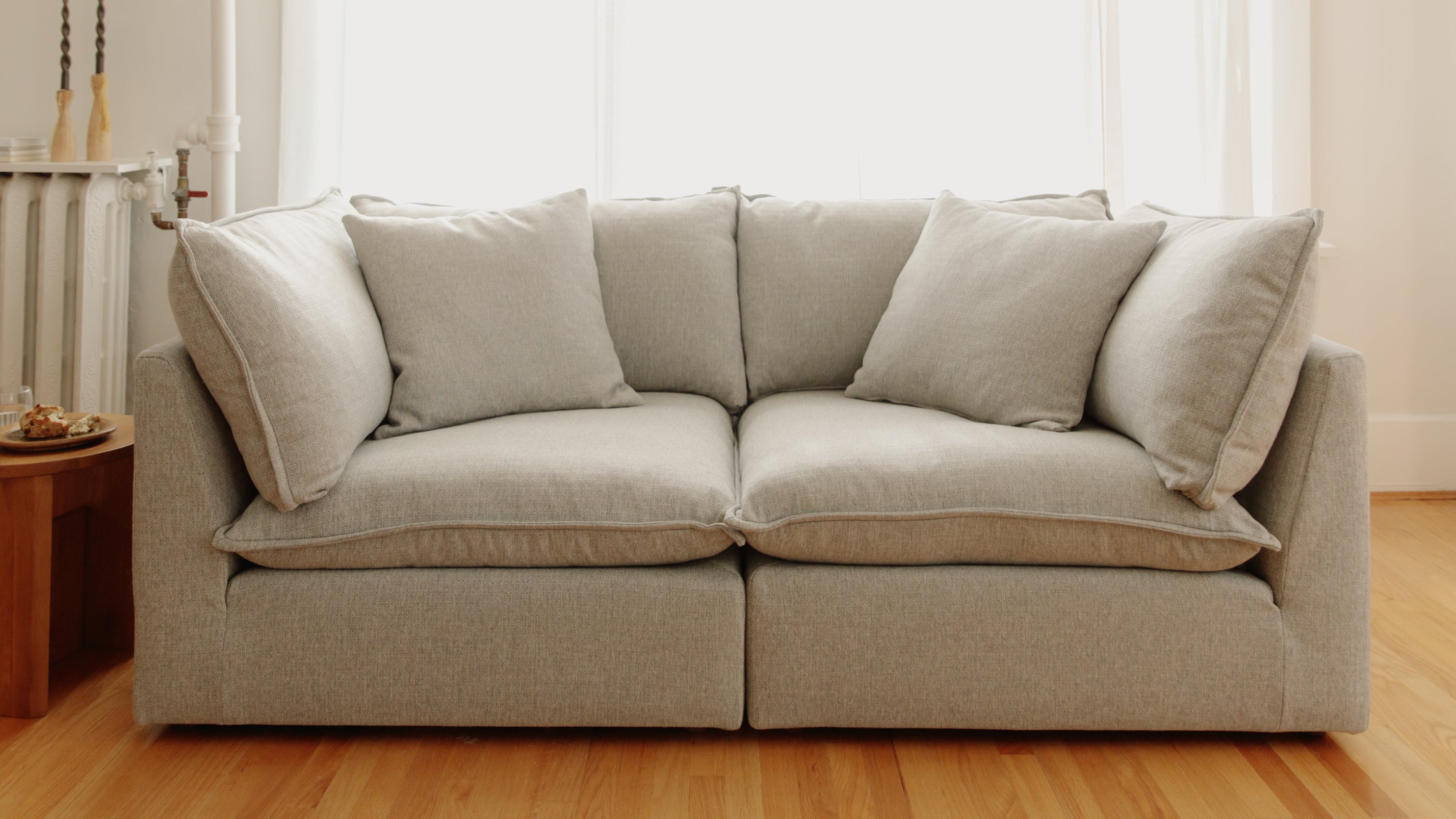絵画 The New Couch! Chill Time 2-Piece Modular Sofa, Heather - Sundays Company