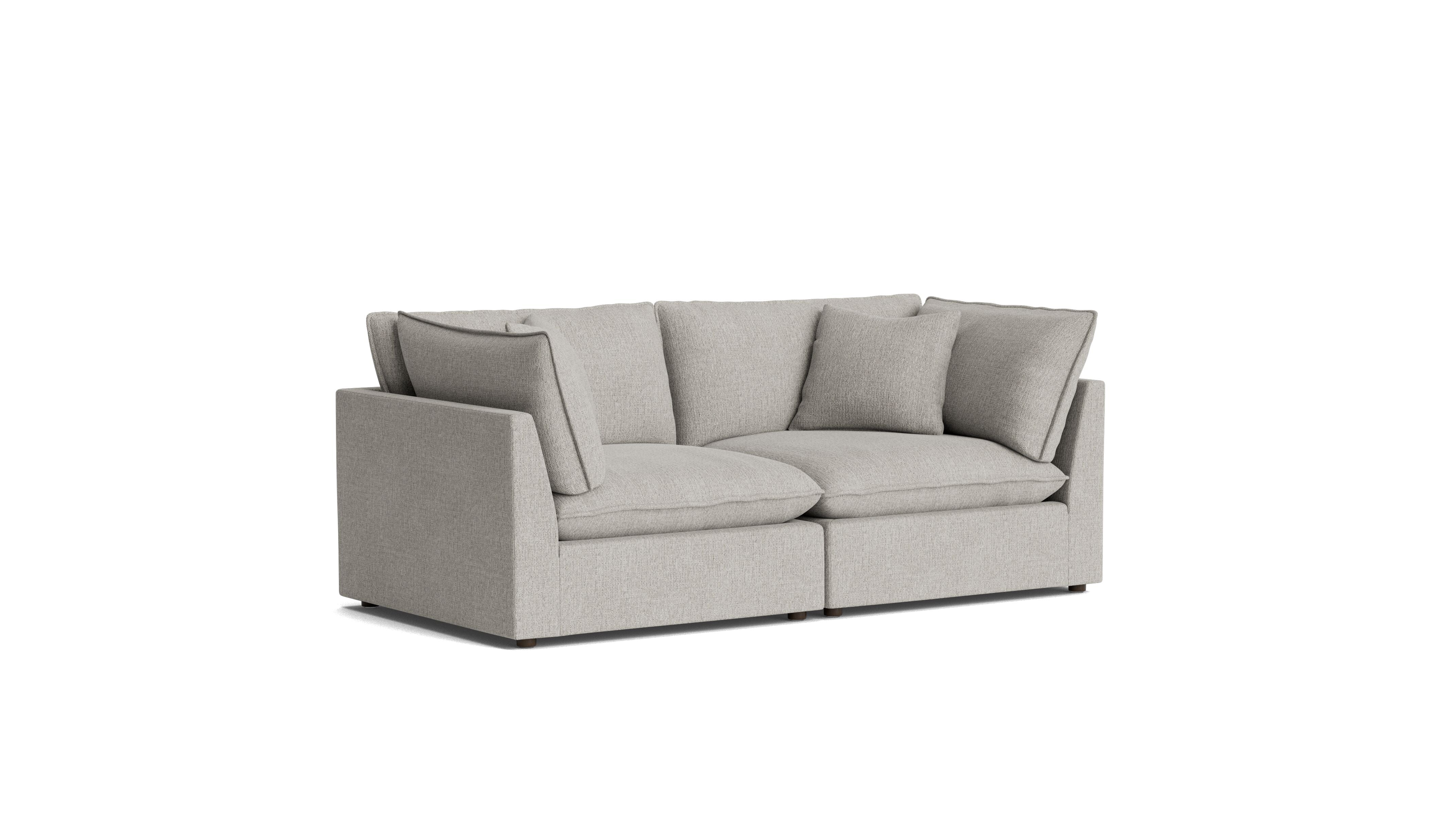 Chill Time 2-Piece Modular Sofa, Heather - Sundays Company