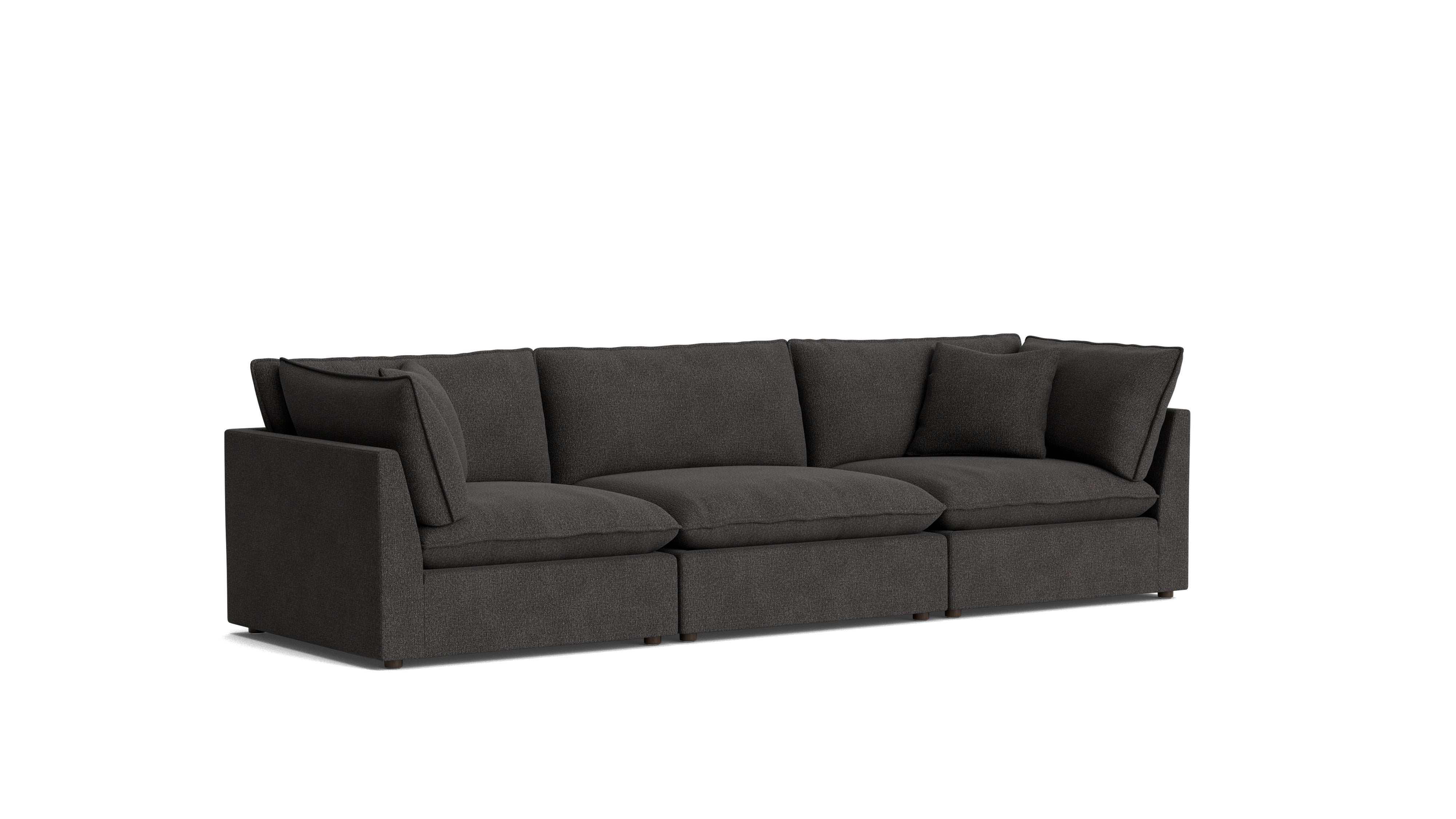 Chill Time 3 - Piece Modular Sofa, Dark Shadow - Sundays CompanySEC-YJ-047-025