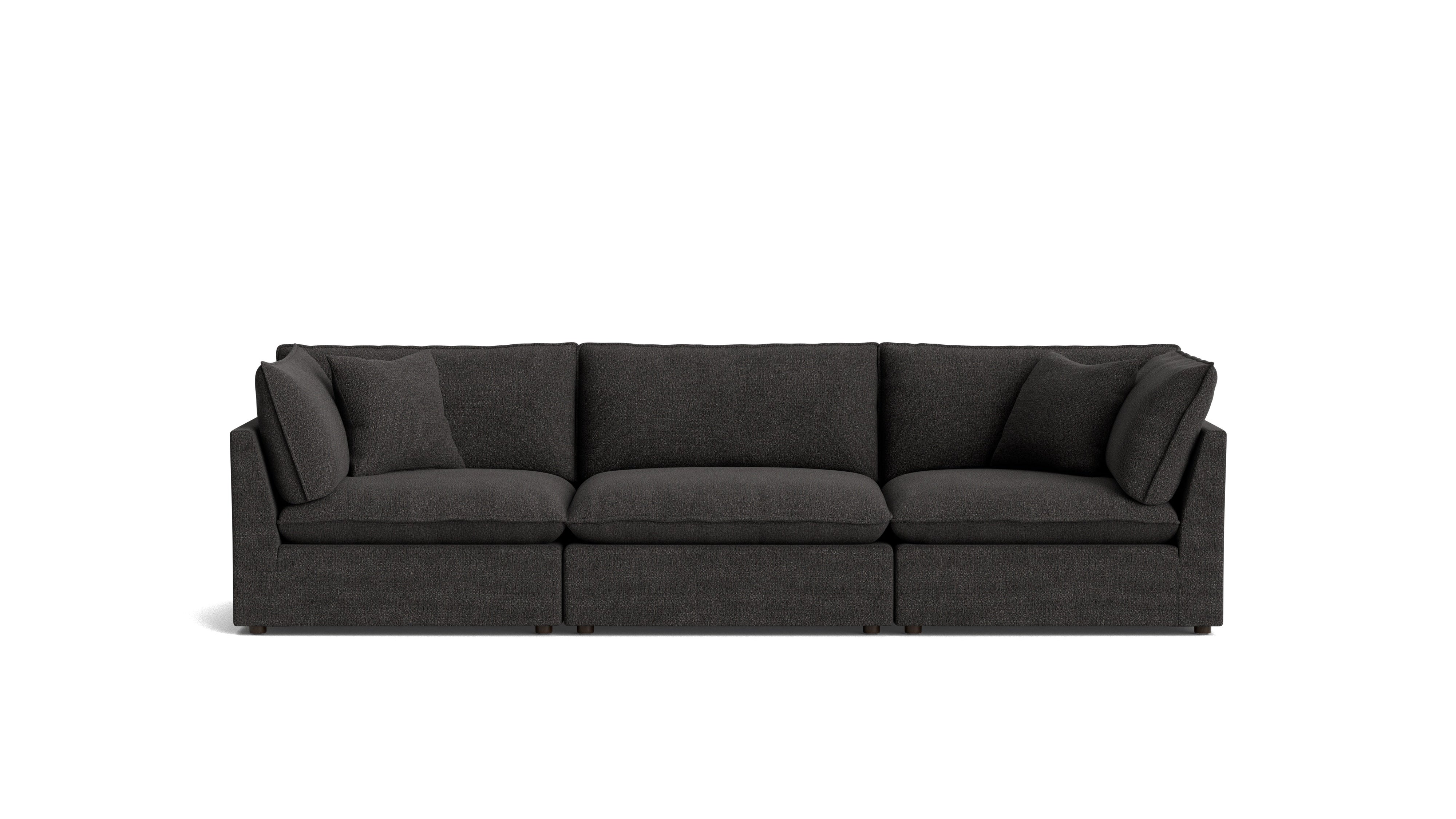 Chill Time 3-Piece Modular Sofa, Dark Shadow