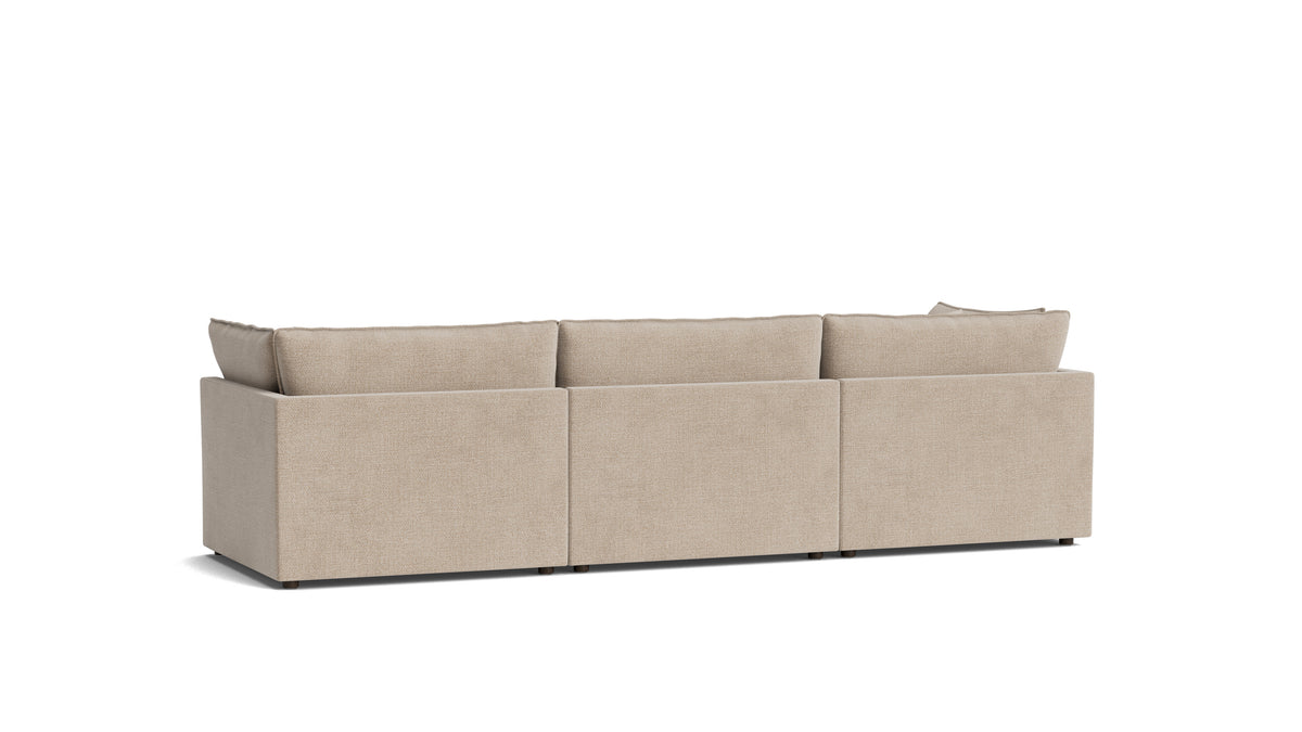 Chill Time 3-Piece Modular Sofa, Champagne — alternate view