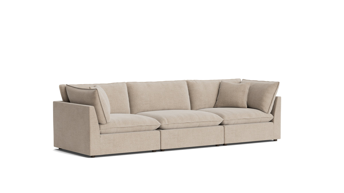 Chill Time 3-Piece Modular Sofa, Champagne — alternate view