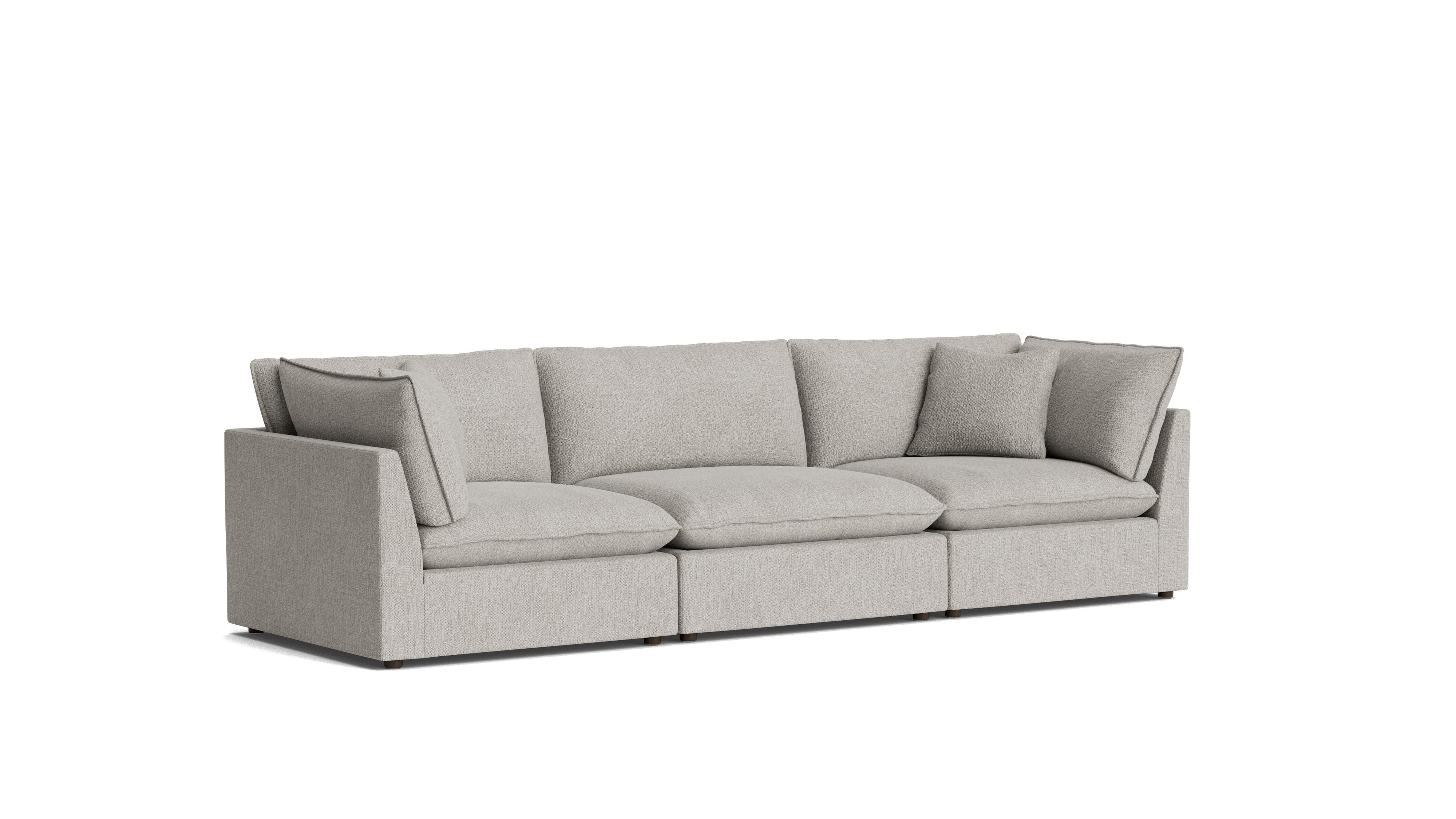 Chill Time 3 - Piece Modular Sofa, Heather - Sundays CompanySEC-YJ-047-065