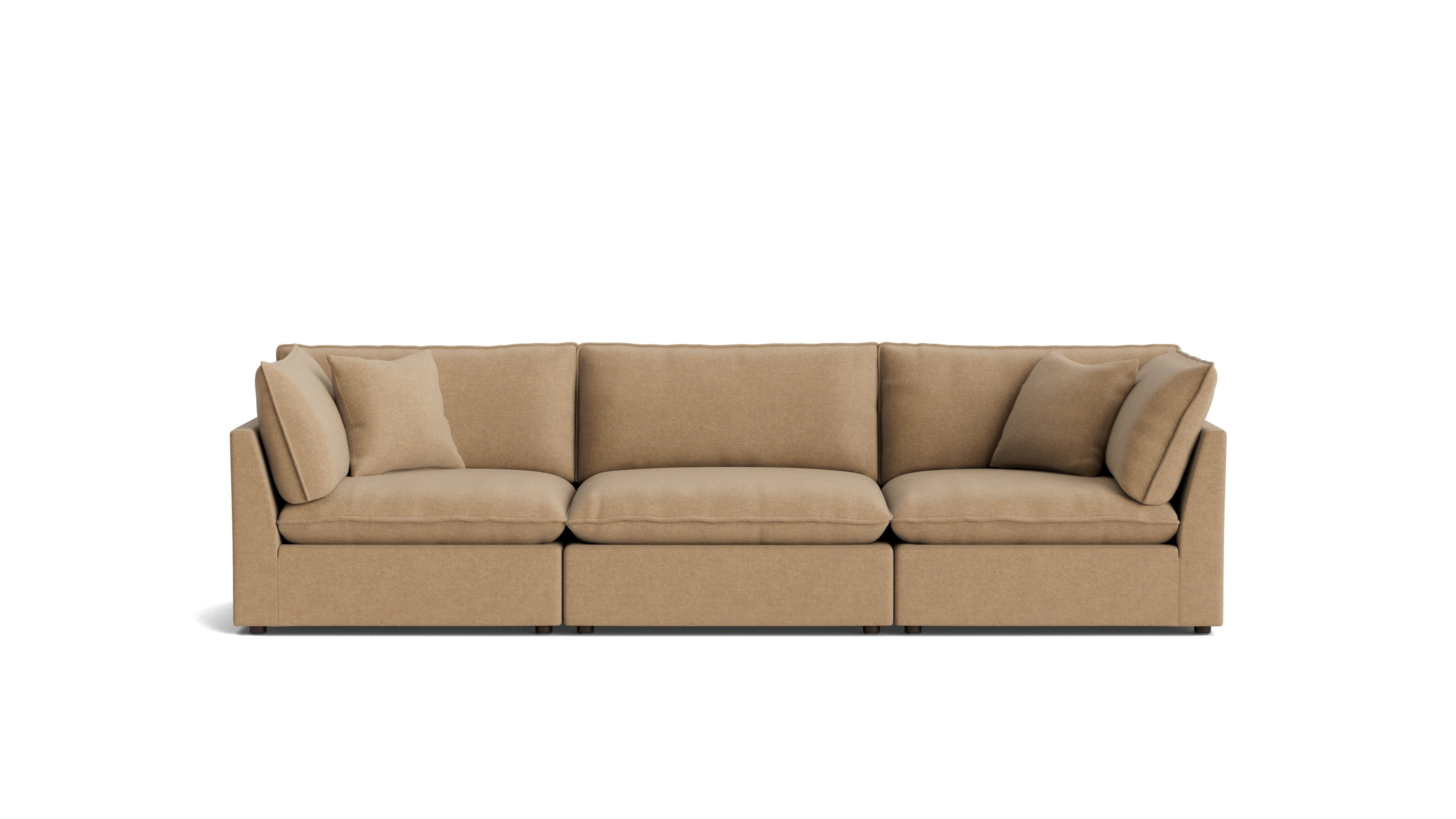 Chill Time 3-Piece Modular Sofa, Hazelnut
