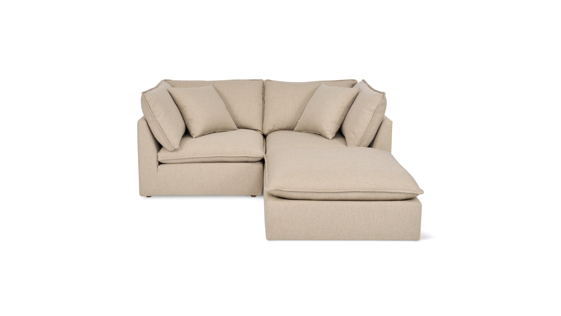 Chill Time 3-Piece Modular Sectional, Biscuit - Image 1
