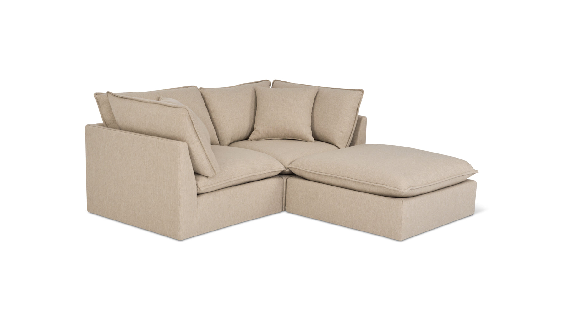 Chill Time 3-Piece Modular Sectional, Biscuit - Image 2