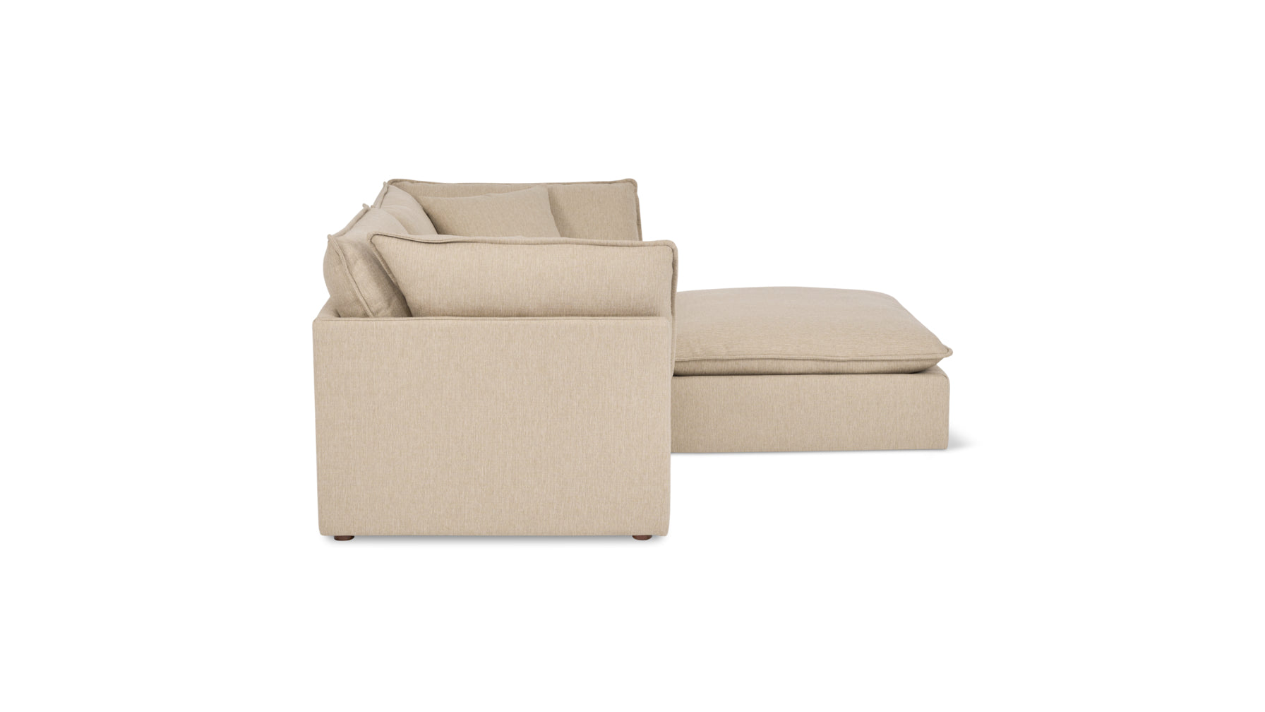 Chill Time 3-Piece Modular Sectional, Biscuit - Image 3