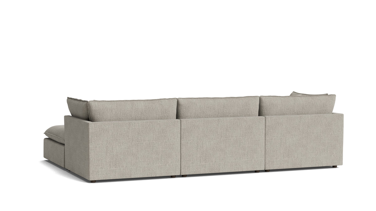 Chill Time 4-Piece Modular Sectional, Oatmeal — alternate view