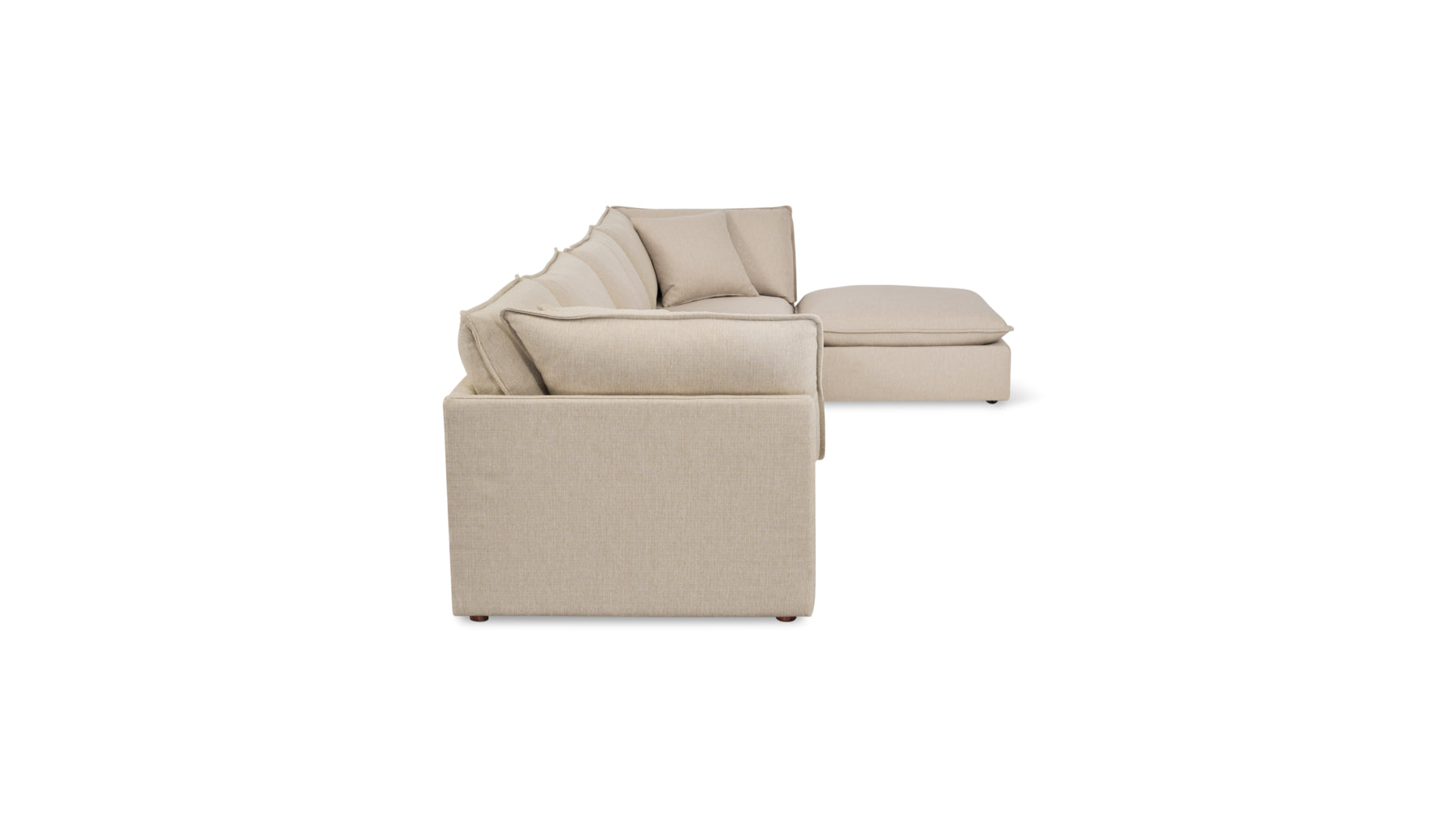 Chill Time 4-Piece Modular Sectional, Biscuit - Image 3