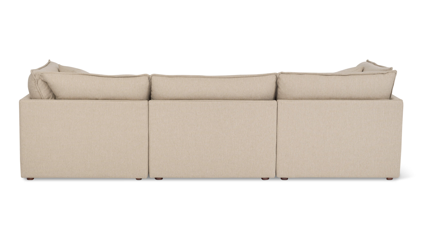 Chill Time 4-Piece Modular Sectional, Biscuit - Image 4