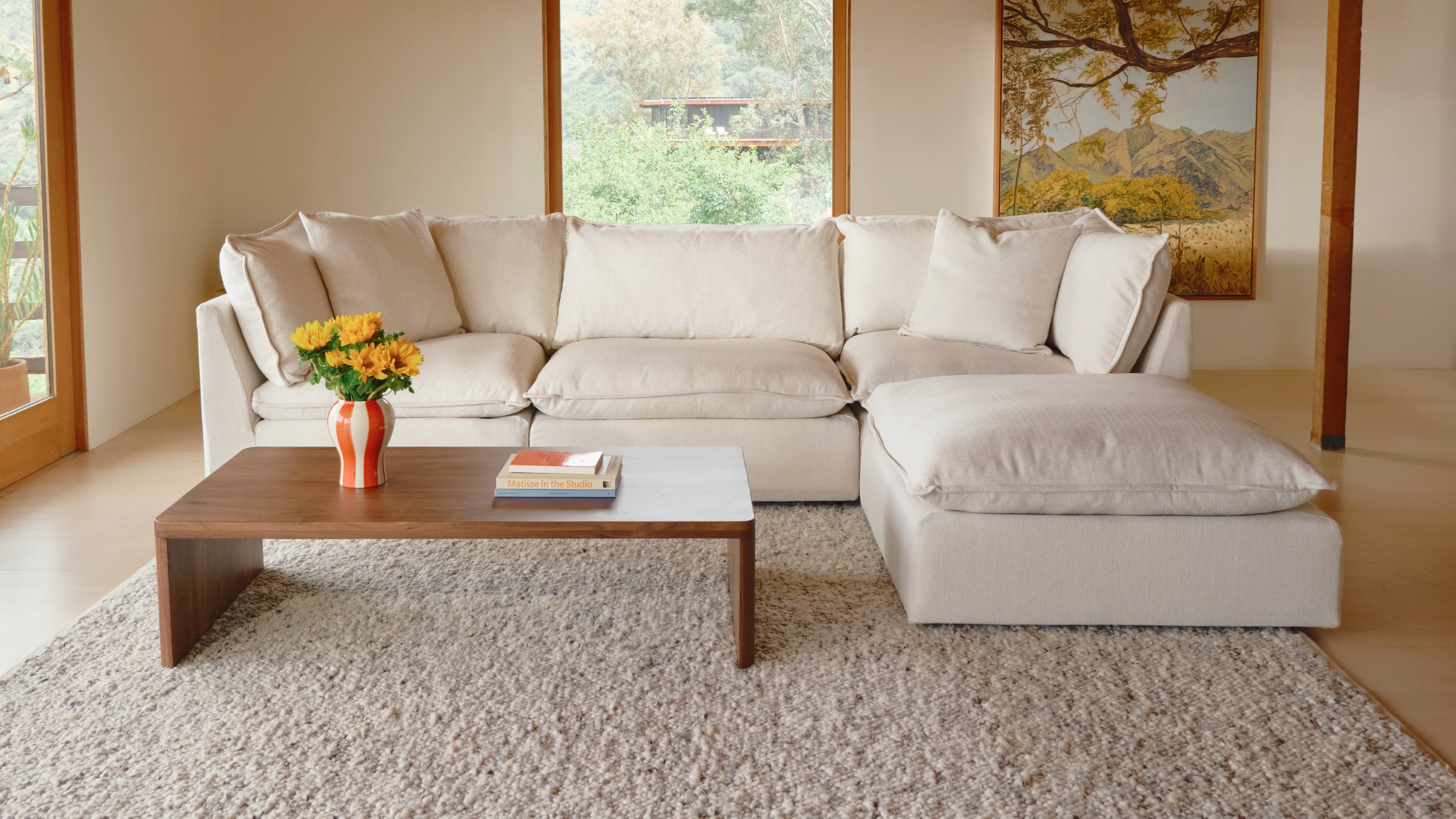 Chill Time 4-Piece Modular Sectional, Birch - Sundays Company