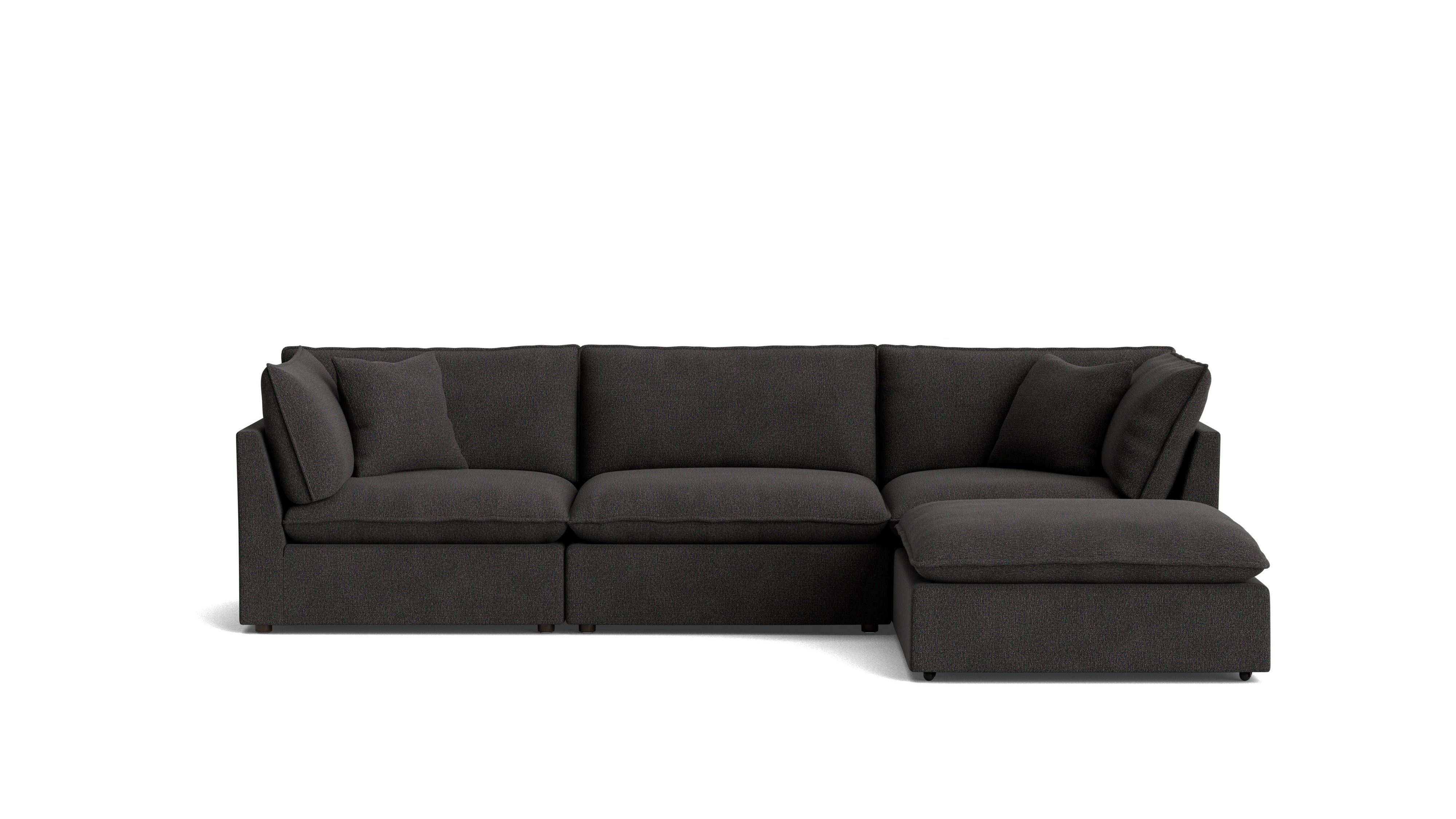 Chill Time 4-Piece Modular Sectional, Dark Shadow