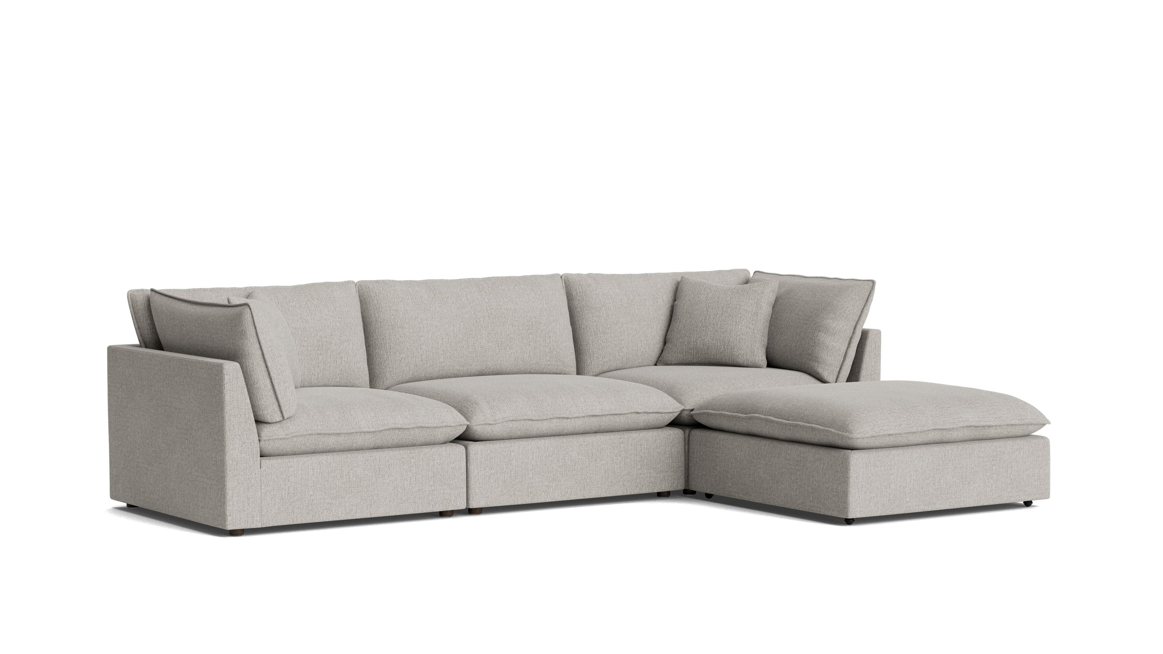 Chill Time 4 - Piece Modular Sectional, Heather - Sundays CompanySEC-YJ-049-065
