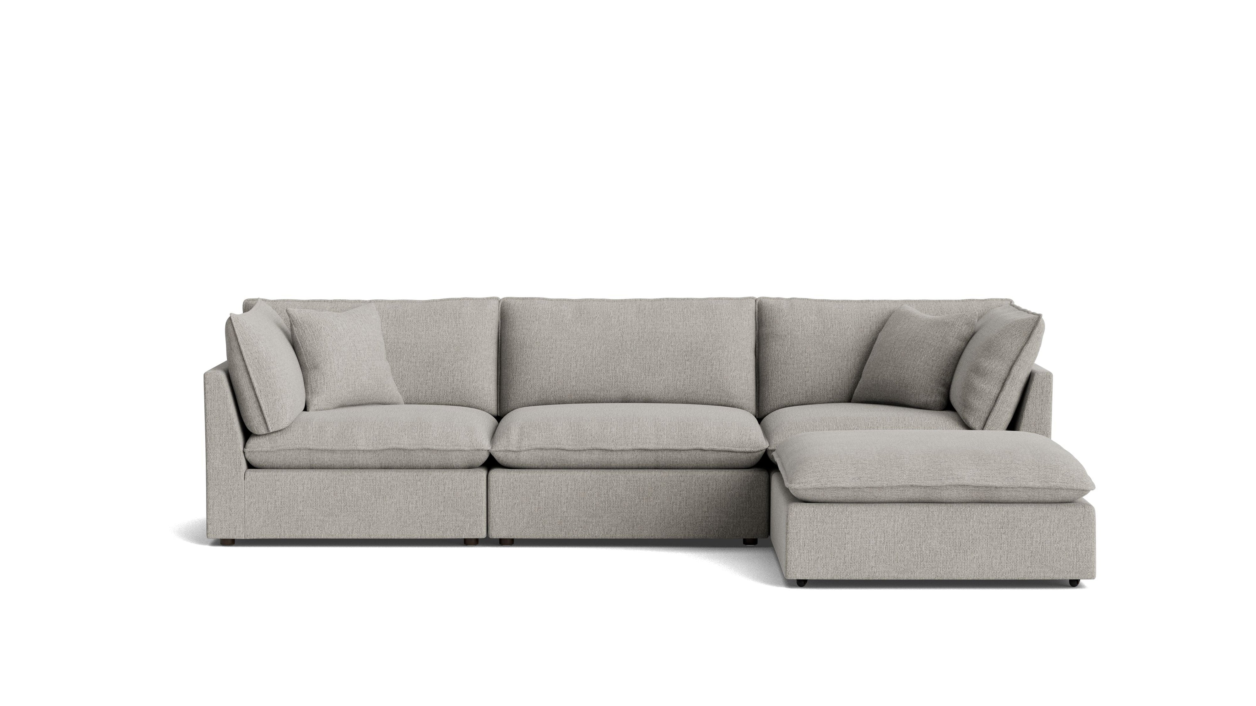 Chill Time 4-Piece Modular Sectional, Heather