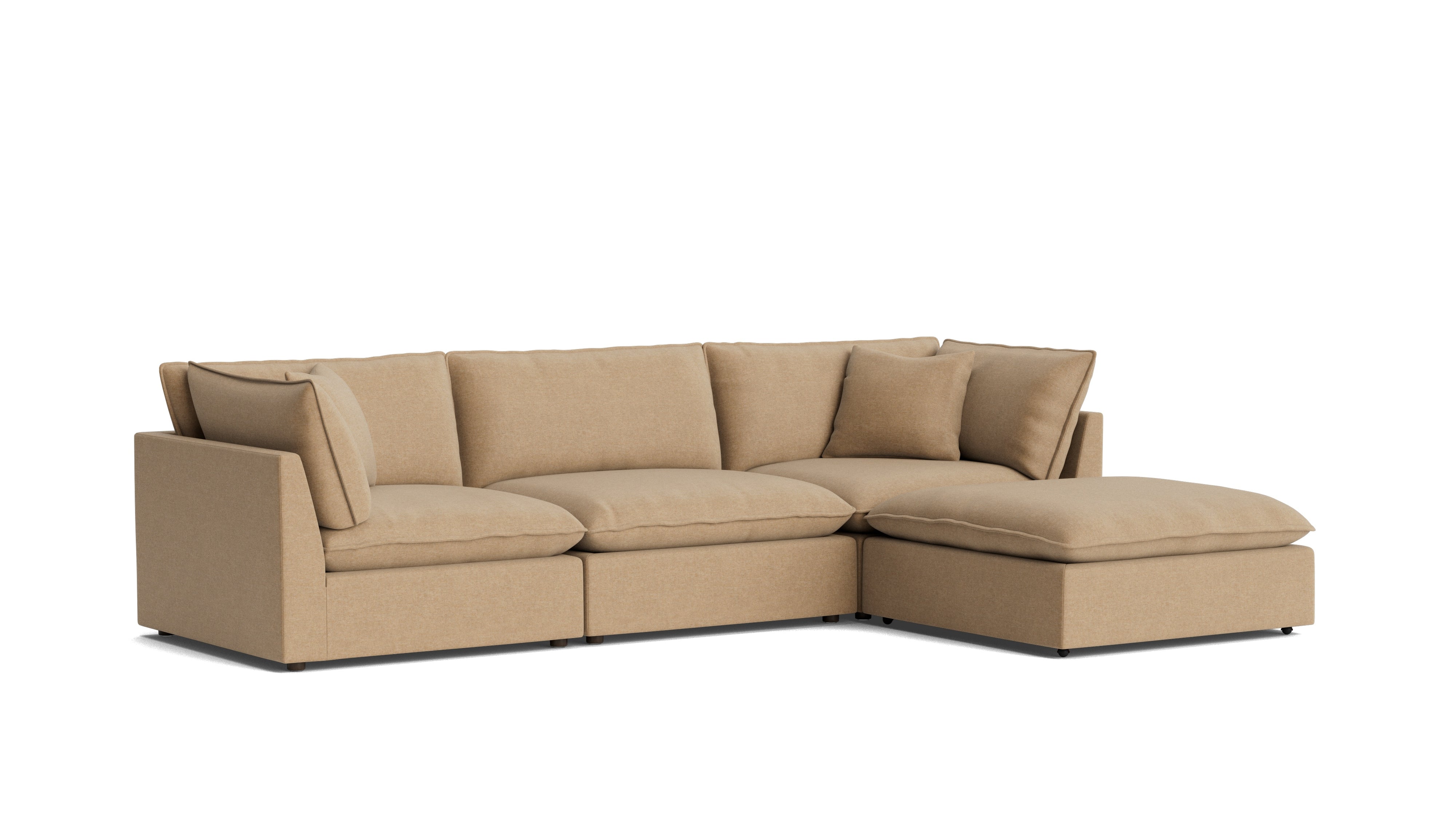 Chill Time 4 - Piece Modular Sectional, Hazelnut - Sundays CompanySEC-YJ-049-145