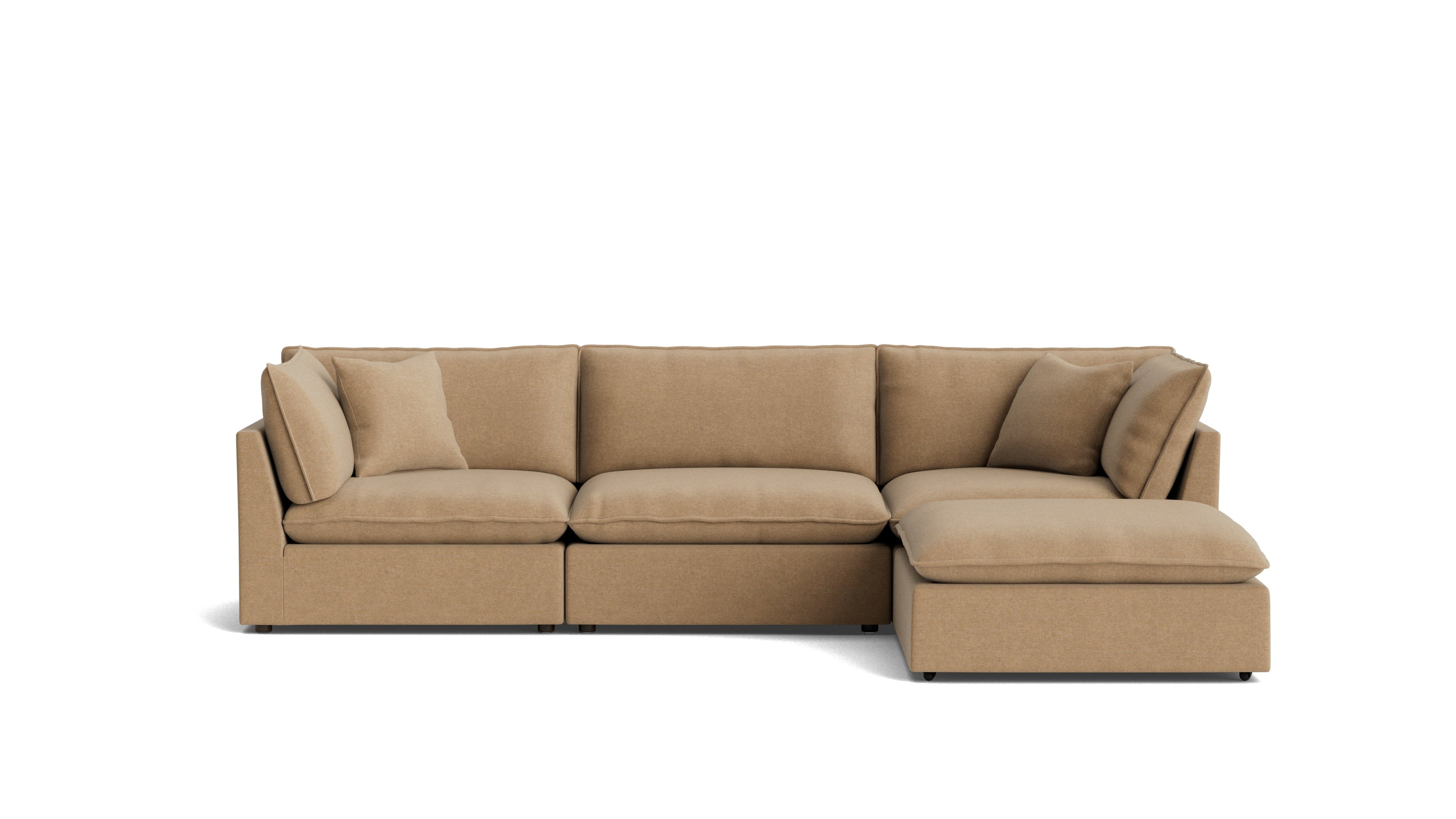 Chill Time 4-Piece Modular Sectional, Hazelnut
