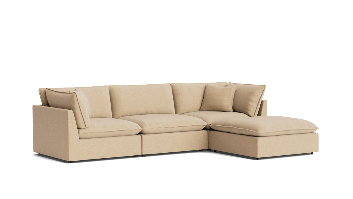 Chill Time 4-Piece Modular Sectional, Hazelnut — alternate view
