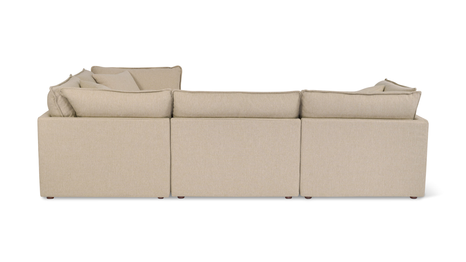 Chill Time 4-Piece Modular Sectional Closed, Biscuit - Image 4
