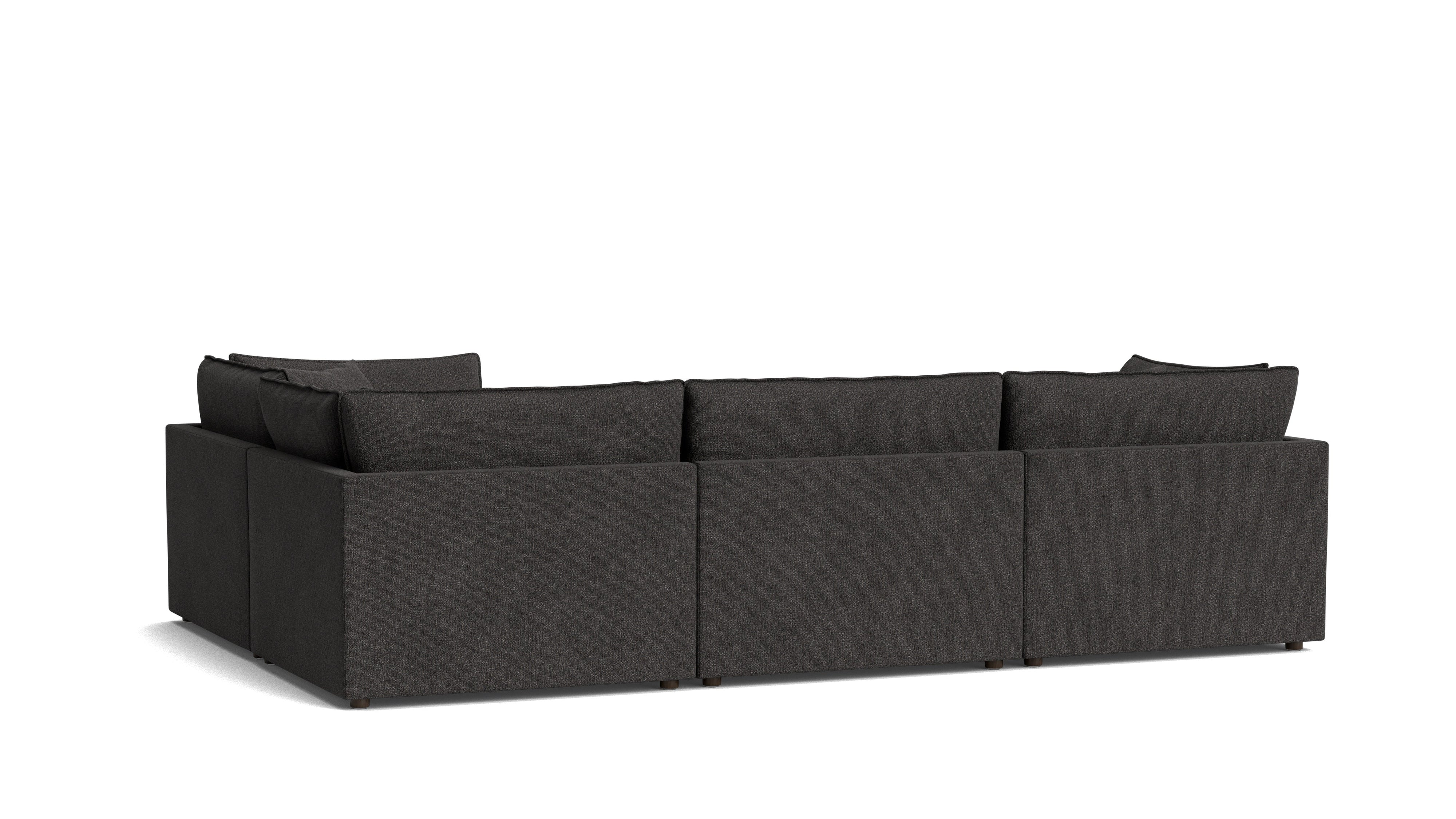 Chill Time 4-Piece Modular Sectional Closed, Dark Shadow