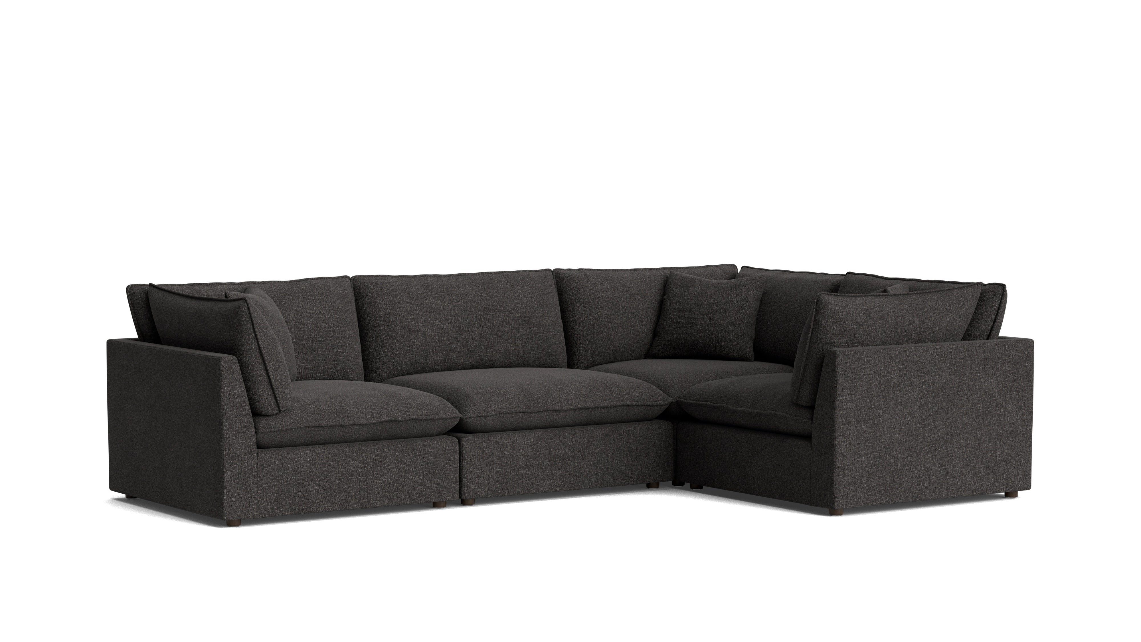 Chill Time 4-Piece Modular Sectional Closed, Dark Shadow