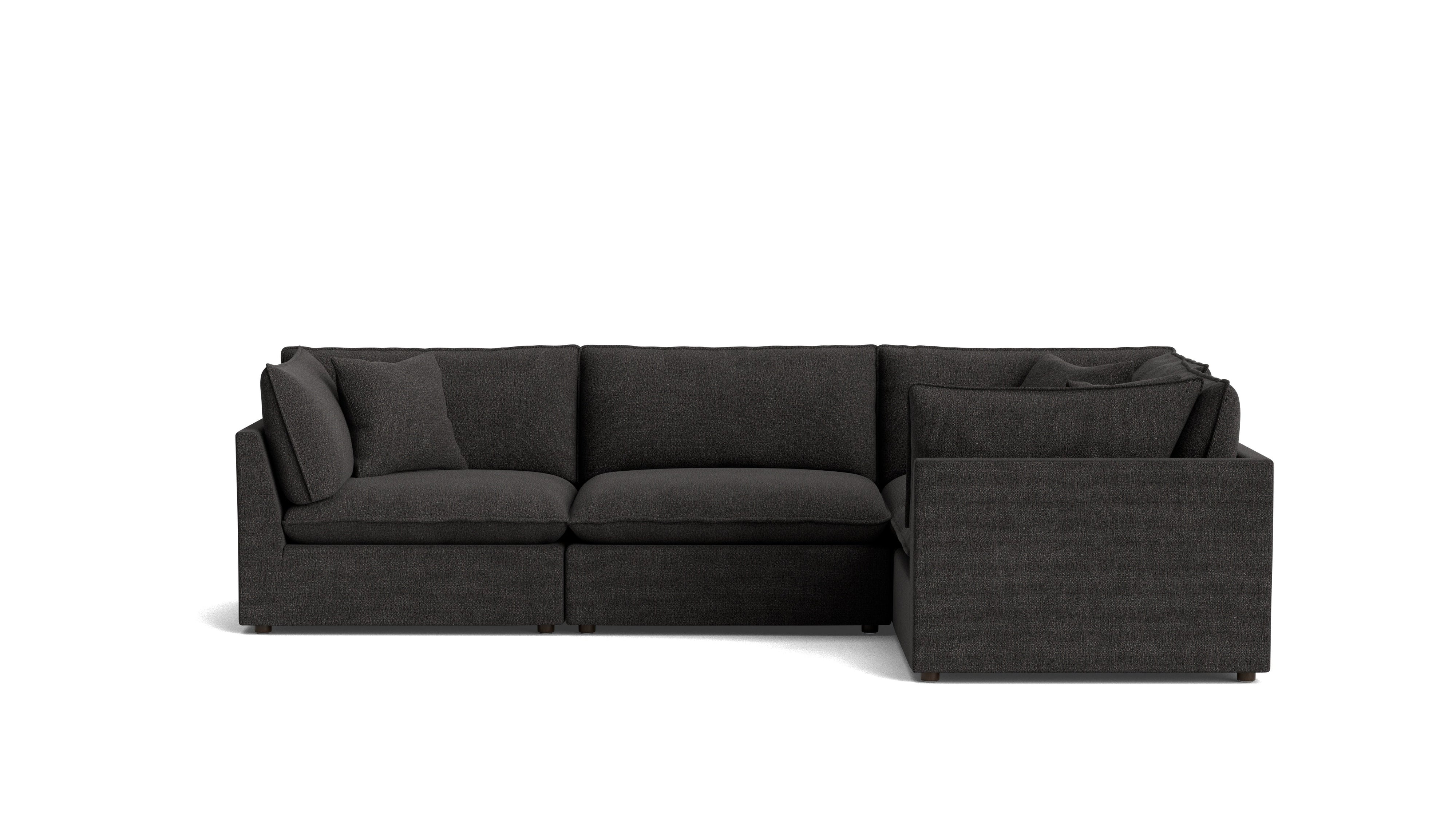 Chill Time 4-Piece Modular Sectional Closed, Dark Shadow