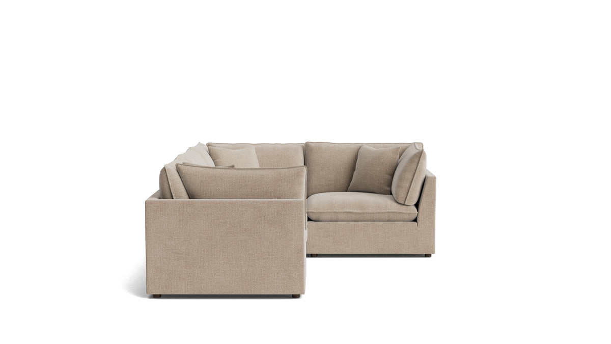 Chill Time 4-Piece Modular Sectional Closed, Champagne — alternate view
