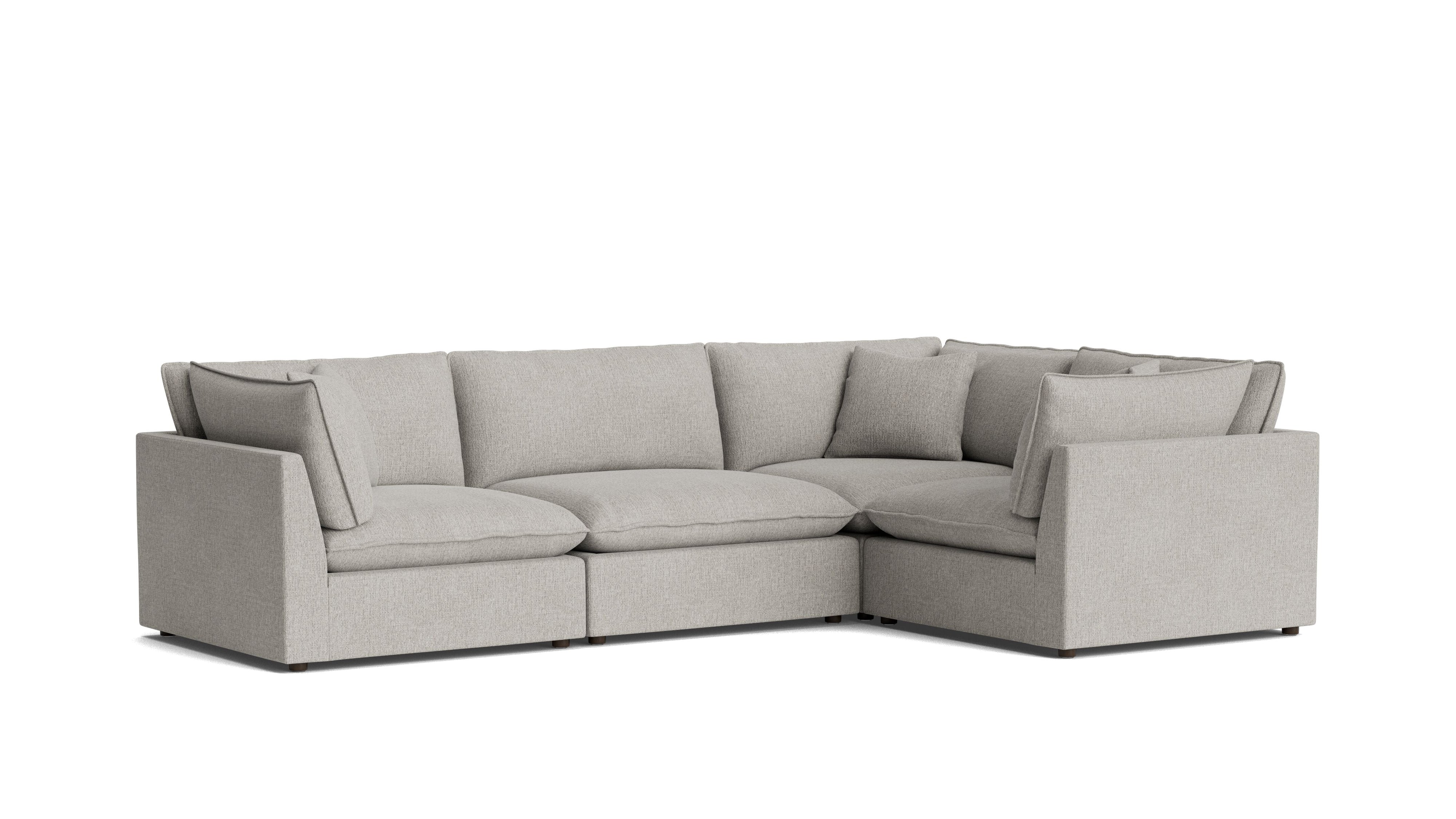 Chill Time 4 - Piece Modular Sectional Closed, Heather - Sundays CompanySEC-YJ-050-065