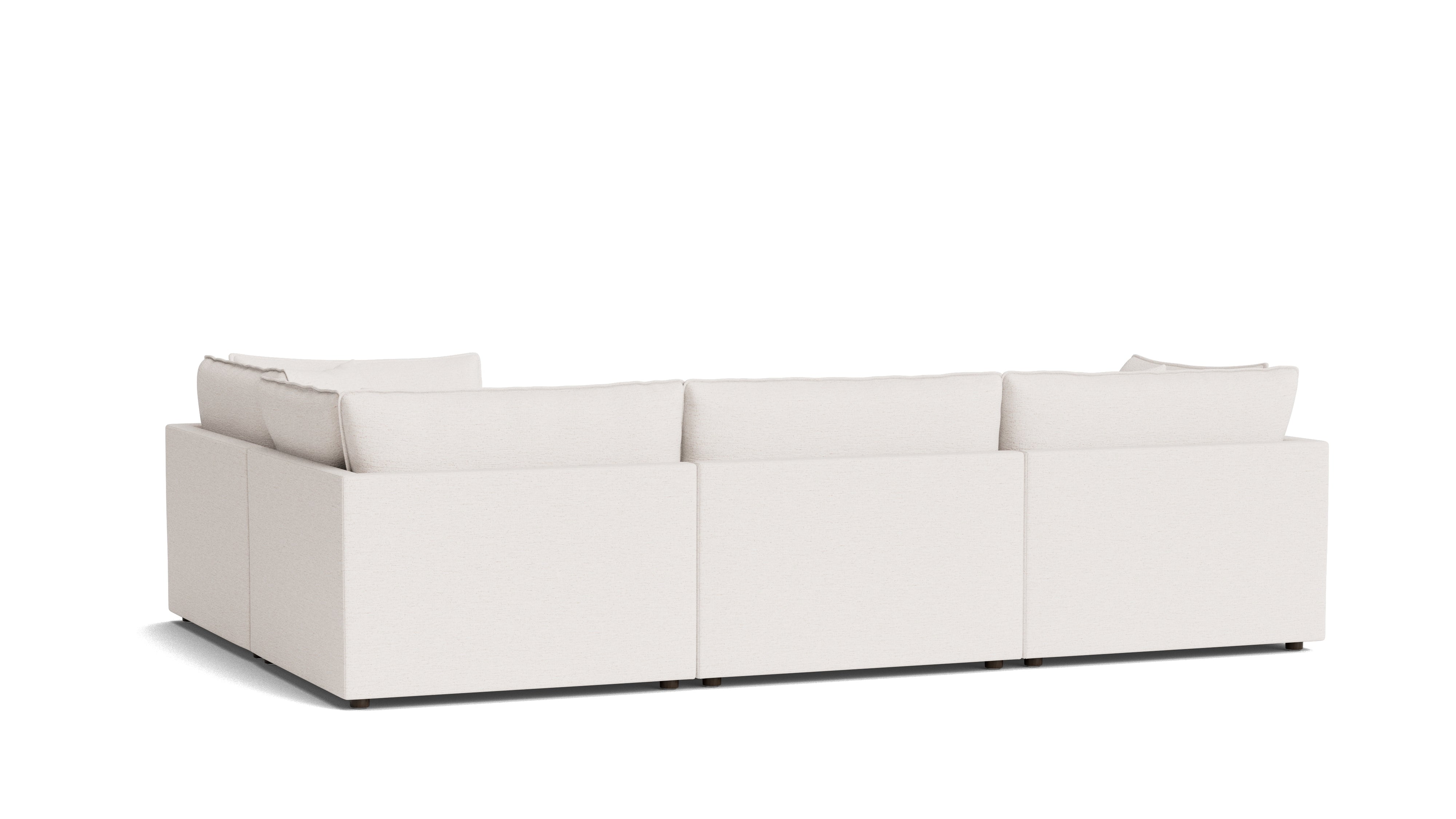 Chill Time 4-Piece Modular Sectional Closed, Nomad Snow