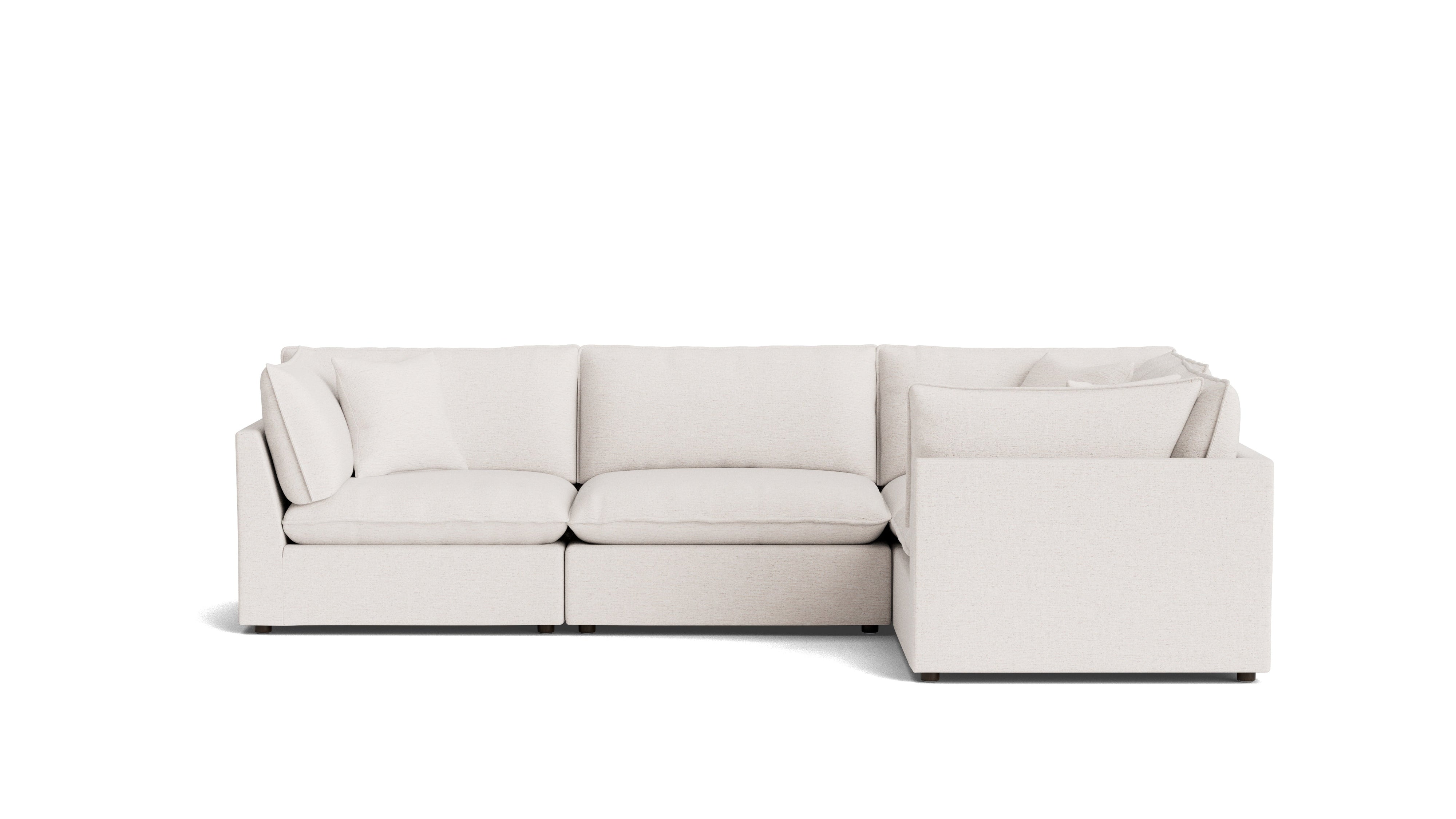 Chill Time 4-Piece Modular Sectional Closed, Nomad Snow